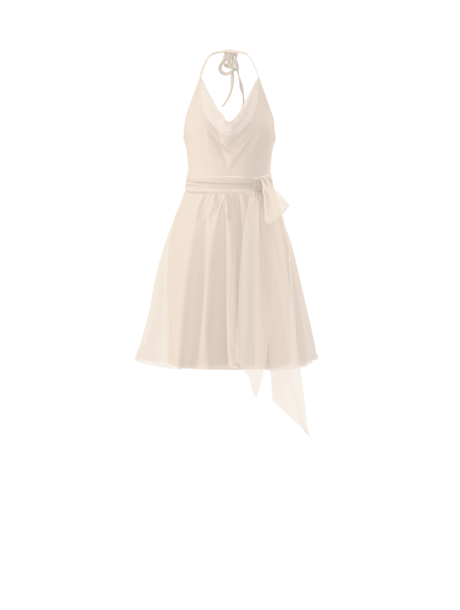 Daryn Bodice, Carla Skirt & Sash Belt Set in Cream - Perfect for Weddings, Parties and Special Occasions