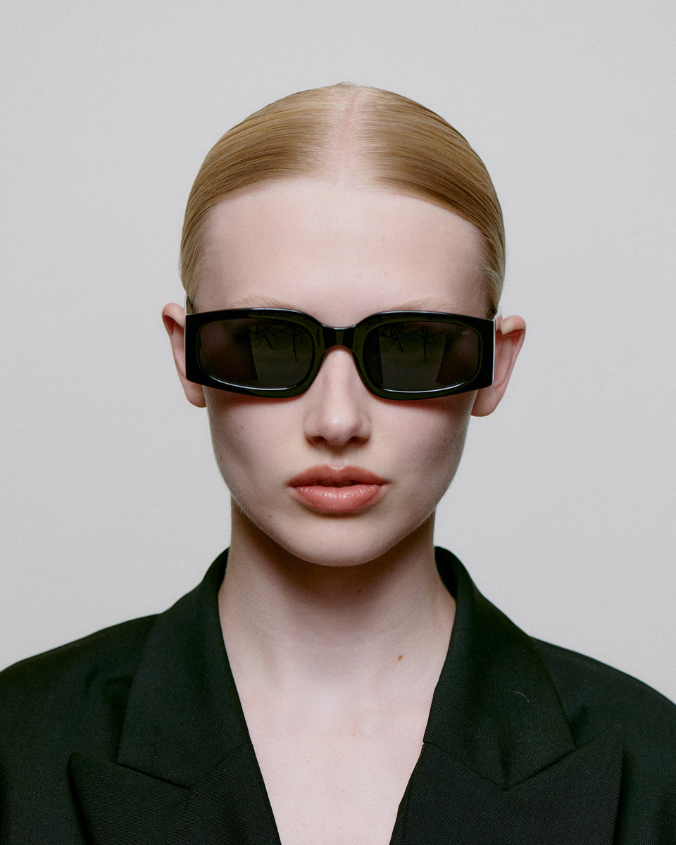 A. Kjaerbede Black Alex Sunglasses - UV Protection, Polarized Lenses for Men & Women - Perfect for Driving, Beach & Outdoor Activities