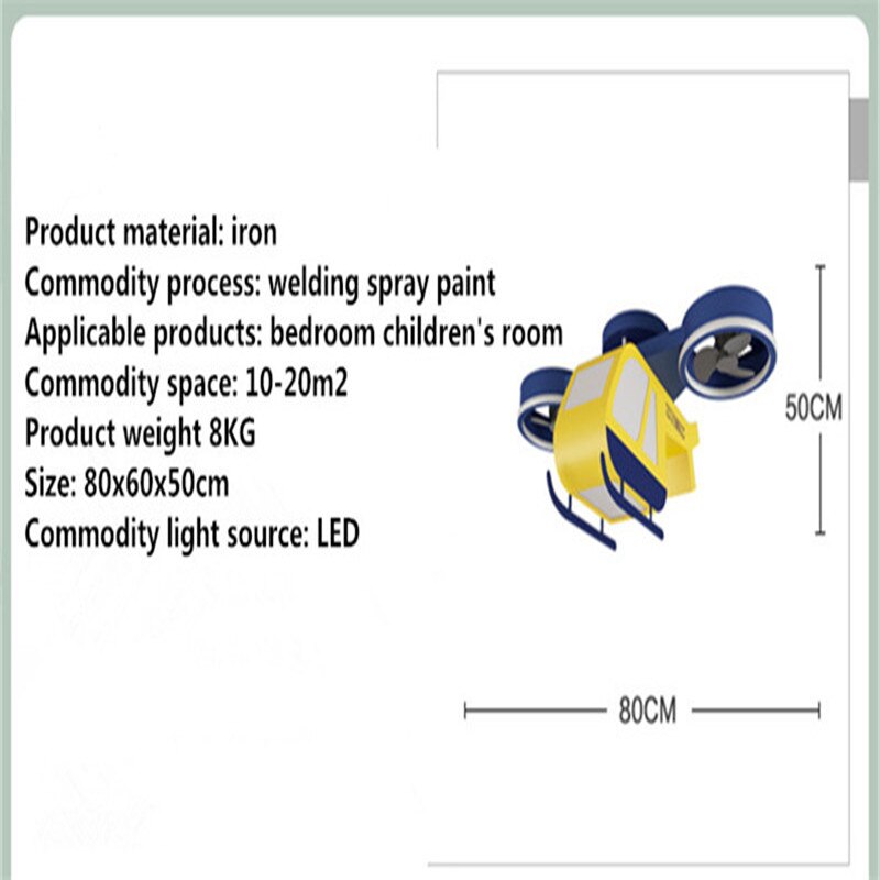Airplane-Themed LED Light and Fan - Stylish Cooling for Bedroom, Office & Kids Room | Perfect for Home Decor & Summer Comfort