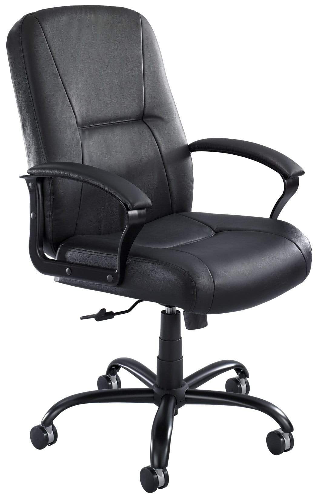 Serenity High Back Big and Tall Leather Office Chair with Lumbar Support [3500BL] - Ergonomic Executive Chair for Home Office, Gaming, and Workspace Comfort