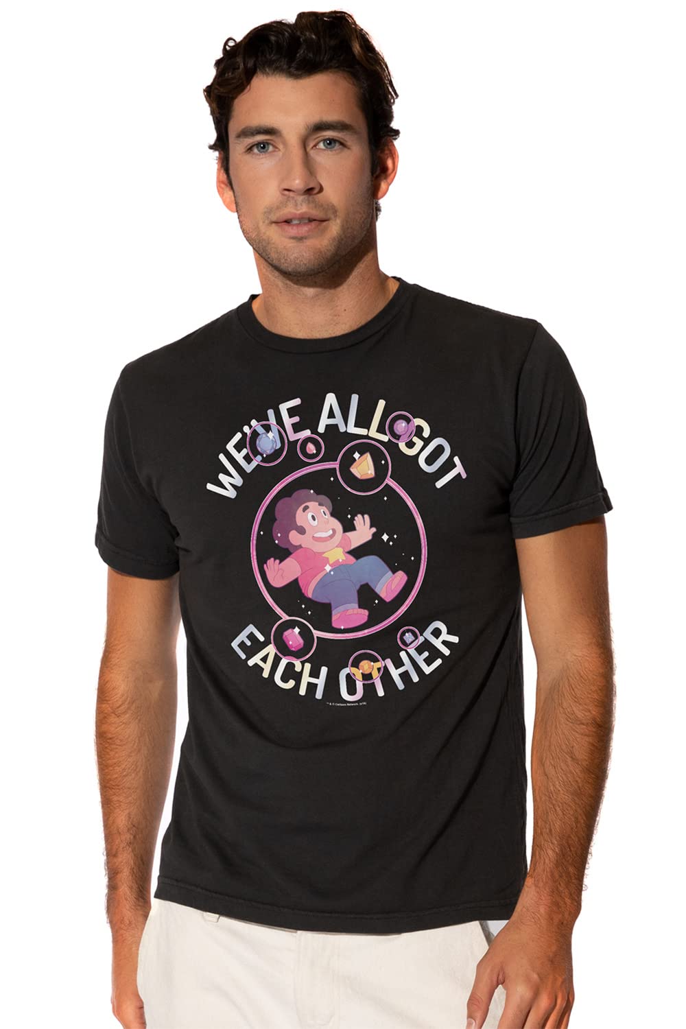 Official Steven Universe Men's Short Sleeve T-Shirt - Licensed Graphic Tee for Fans | Casual Wear, Cosplay & Gift Idea