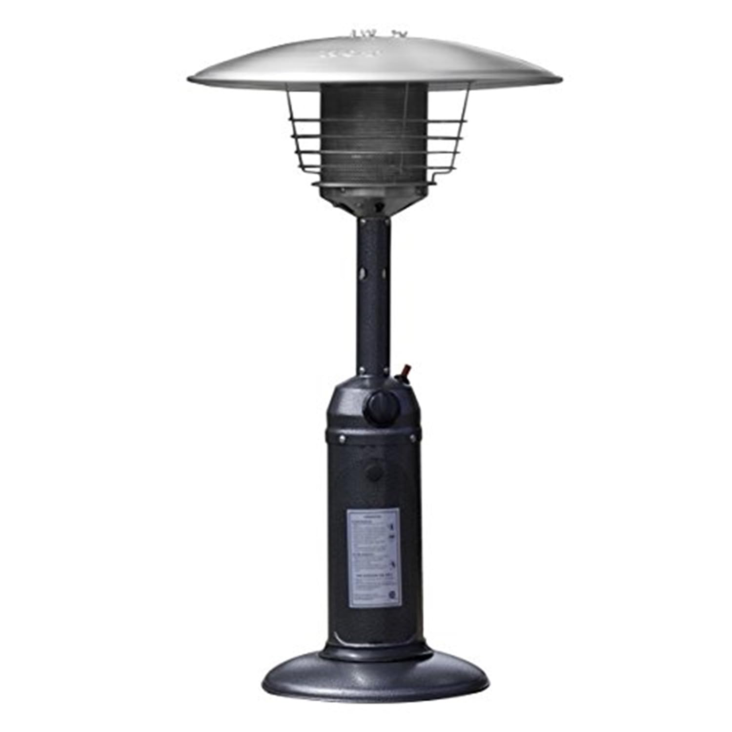Portable Outdoor Patio Heater - Silver Hammered Finish for Backyard, Deck & Garden - Ideal for Camping, BBQ & Cold Weather Use