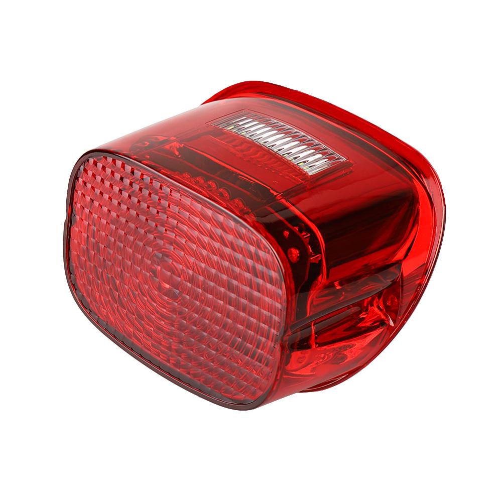 Harley Davidson LED Tail Brake Light Kit - Eagle Lights Flashing Strobe Squareback with License Plate Window | Waterproof Motorcycle Accessories for Night Riding & Safety