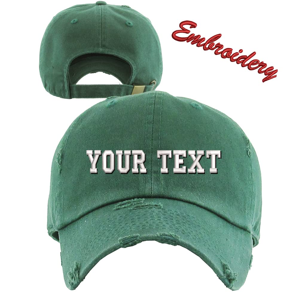 Distressed Baseball Cap KB4005 - Custom Embroidery & Monogram Hats for Men & Women - Perfect for Sports, Outdoor Activities & Fashion Accessories