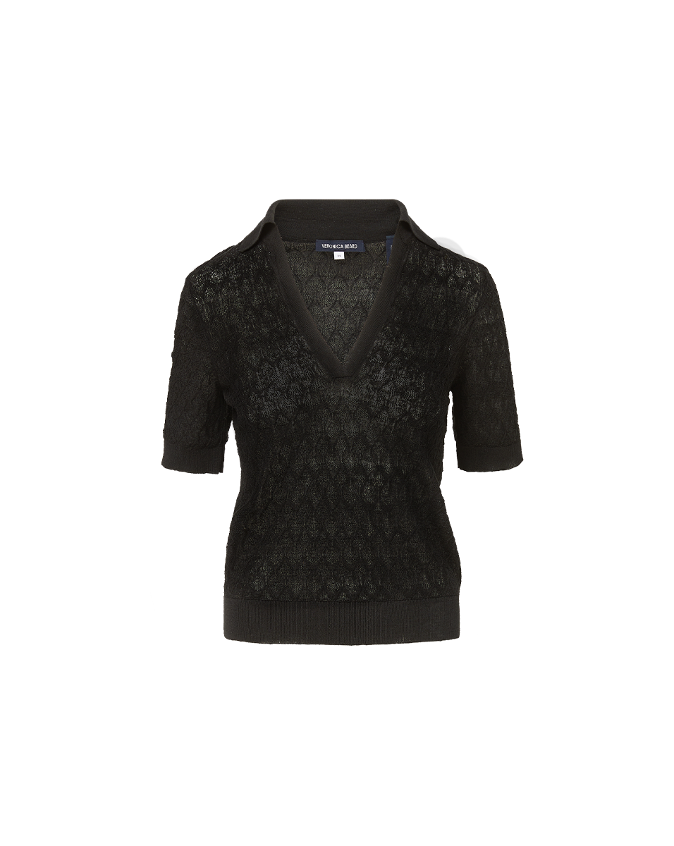 Issa Knit Polo Shirt for Men - Soft & Breathable Cotton Black Polo - Perfect for Casual Wear, Office & Golf