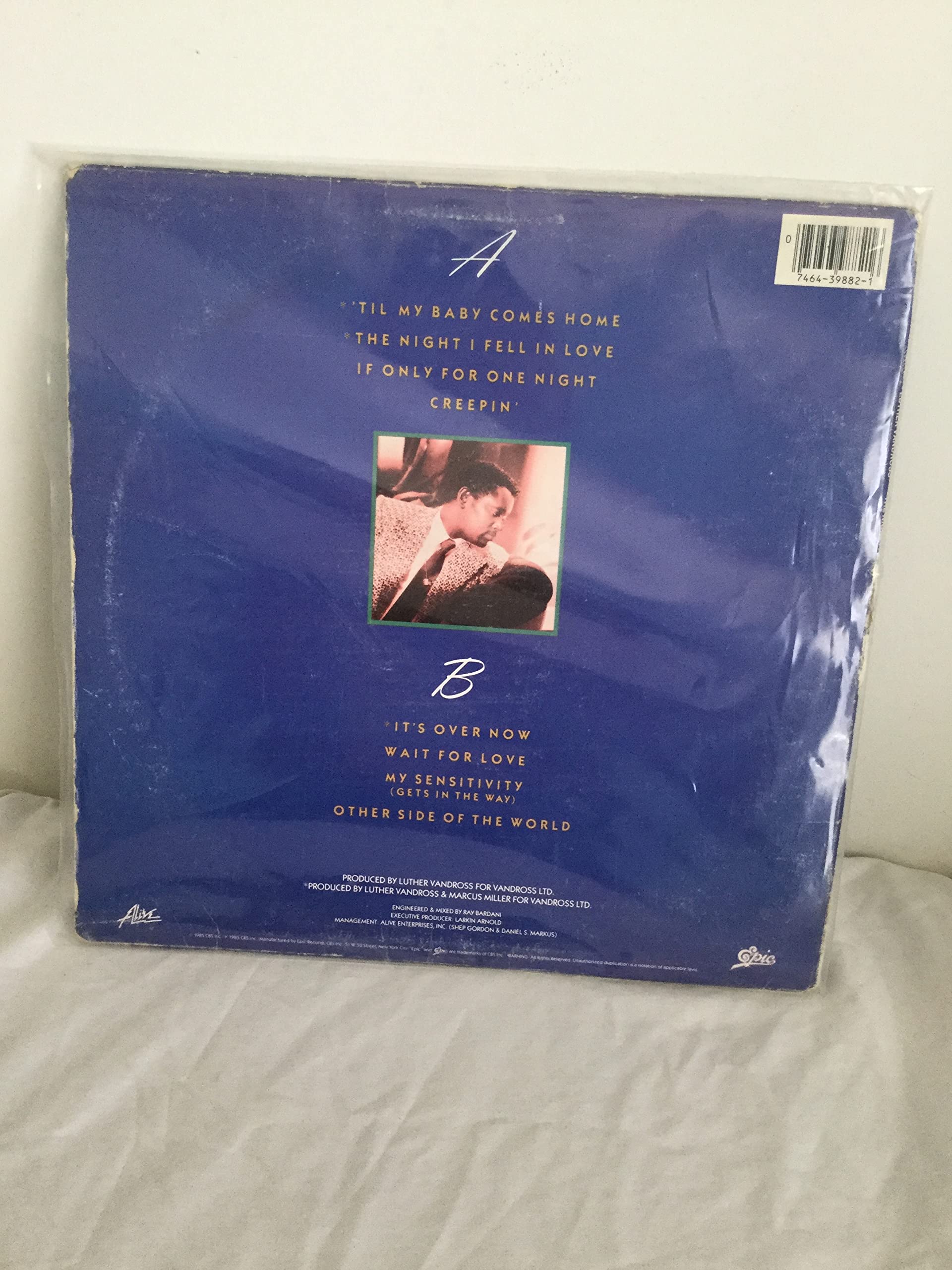 Night I Fell in Love by Luther Vandross [1985] - Romantic Vinyl Record for Anniversary Gifts & Cozy Evenings