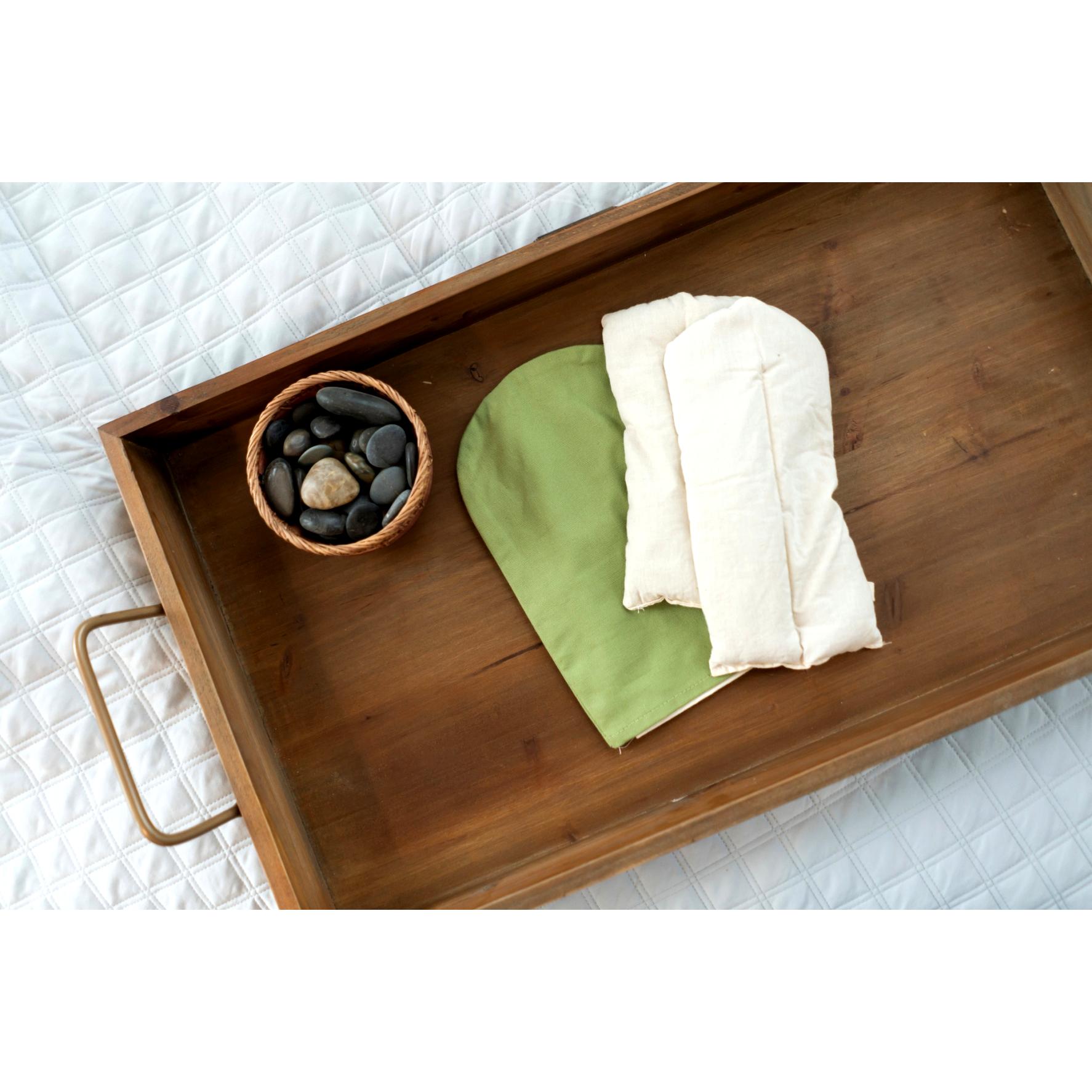 Eco-Friendly Herbal Mitts with Covers - 1 Pair for Spa, Massage & Relaxation at Home or Salon