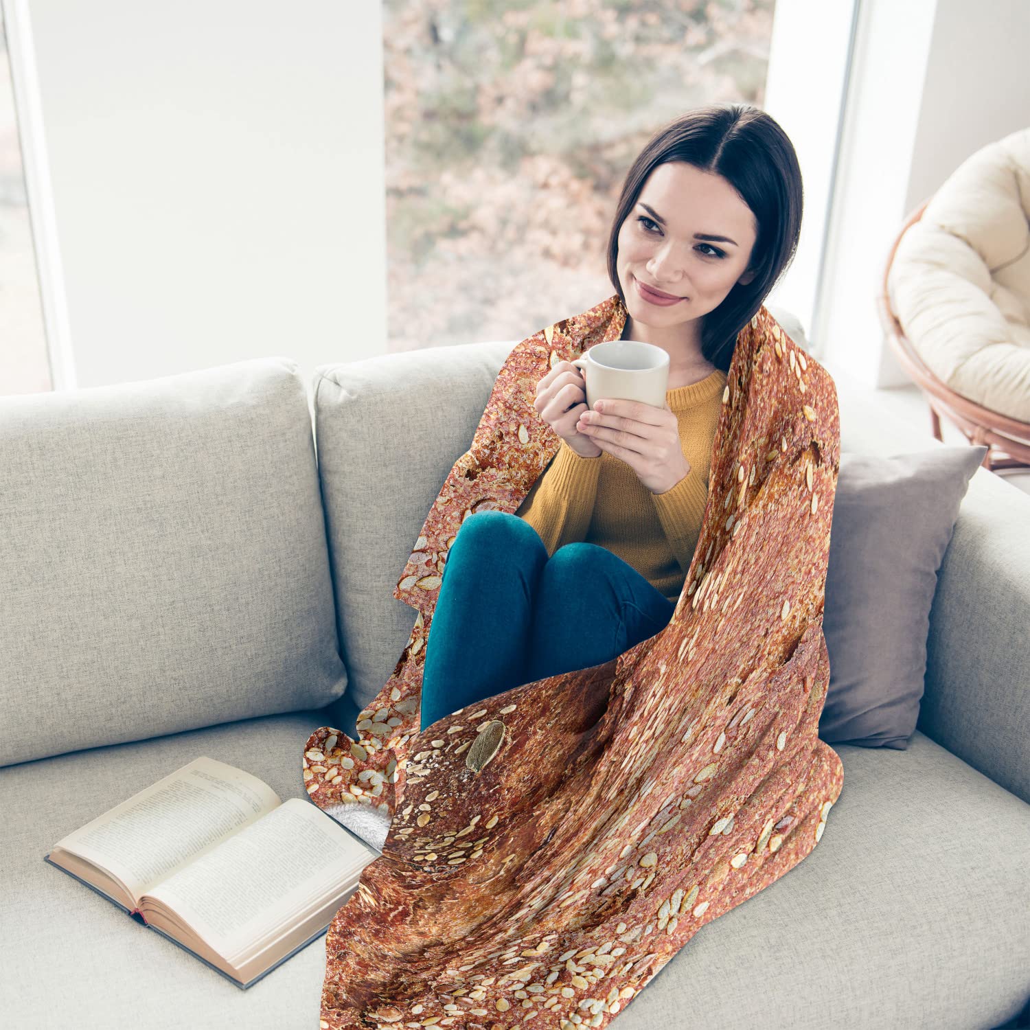 Ambesonne Sourdough Bread Lightweight Blanket - 60