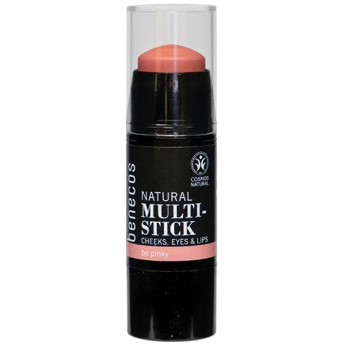 Benecos Multi Stick - Be Pinky | Natural & Vegan Lip & Cheek Tint | Perfect for Everyday Wear & On-The-Go Touch Ups