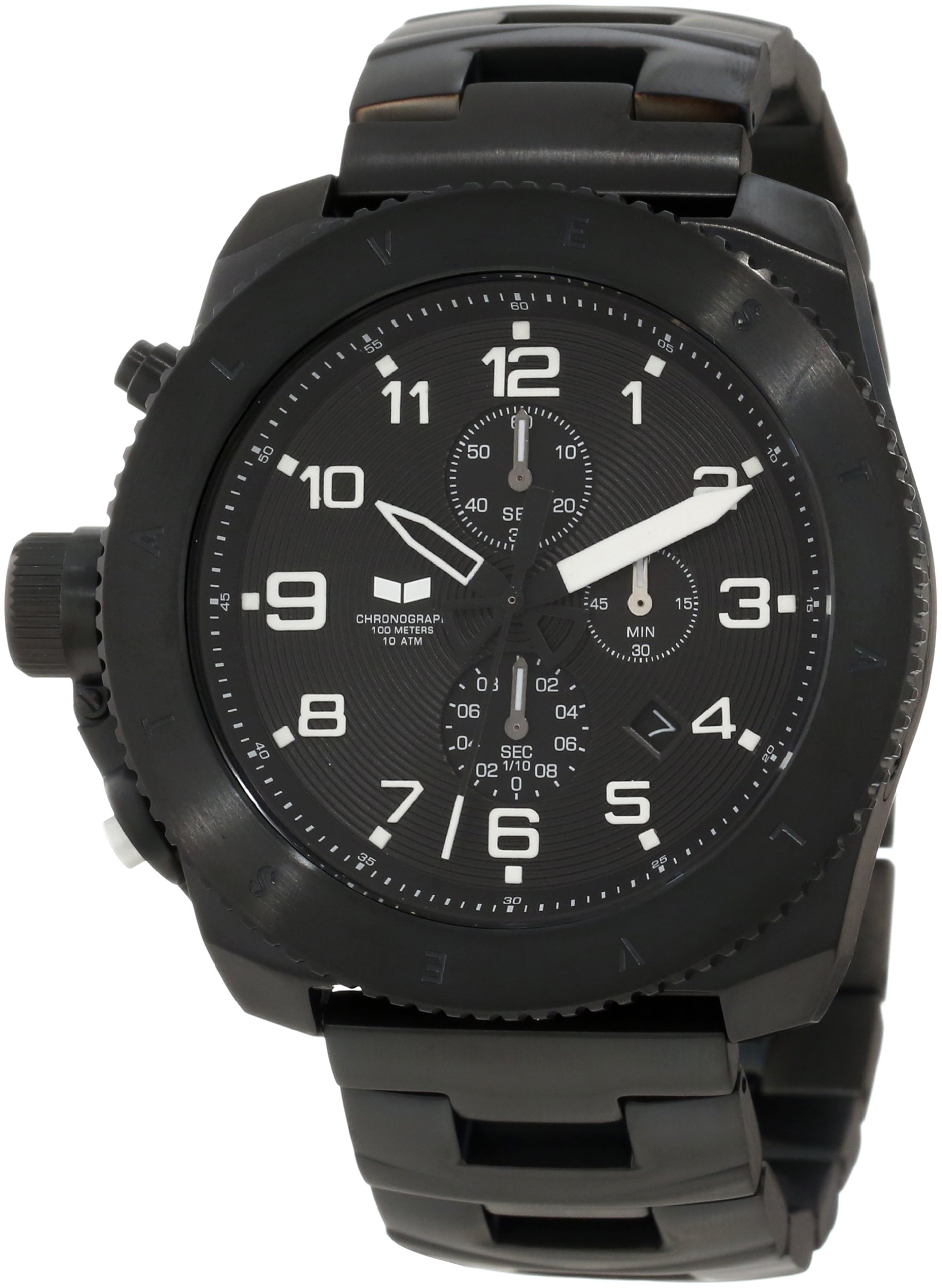 Vestal Men's Restrictor Stainless Steel Watch - Waterproof Analog Wristwatch for Business, Casual & Outdoor Activities