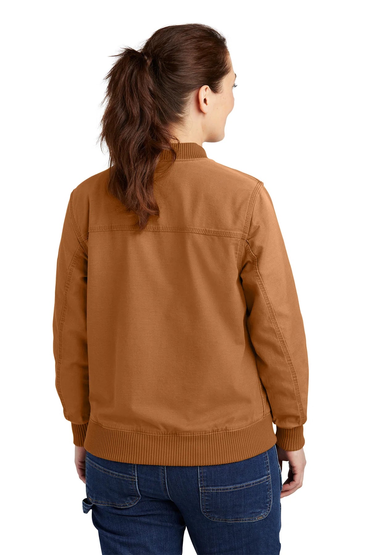 Carhartt Women's Crawford Branded Jacket - Carhartt Brown | Durable Workwear for Outdoor Activities, Construction & Casual Wear