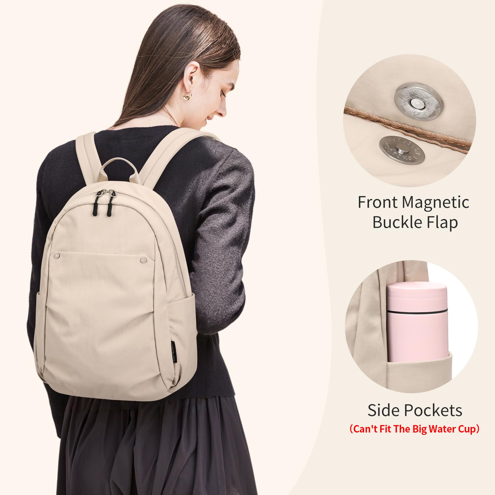 Stylish Mini Backpack for Women - Lightweight Small Backpack Purse for Golf, Work, Travel & Daily Use | Durable & Fashionable Daypack for Commuting, Shopping & Outdoor Activities