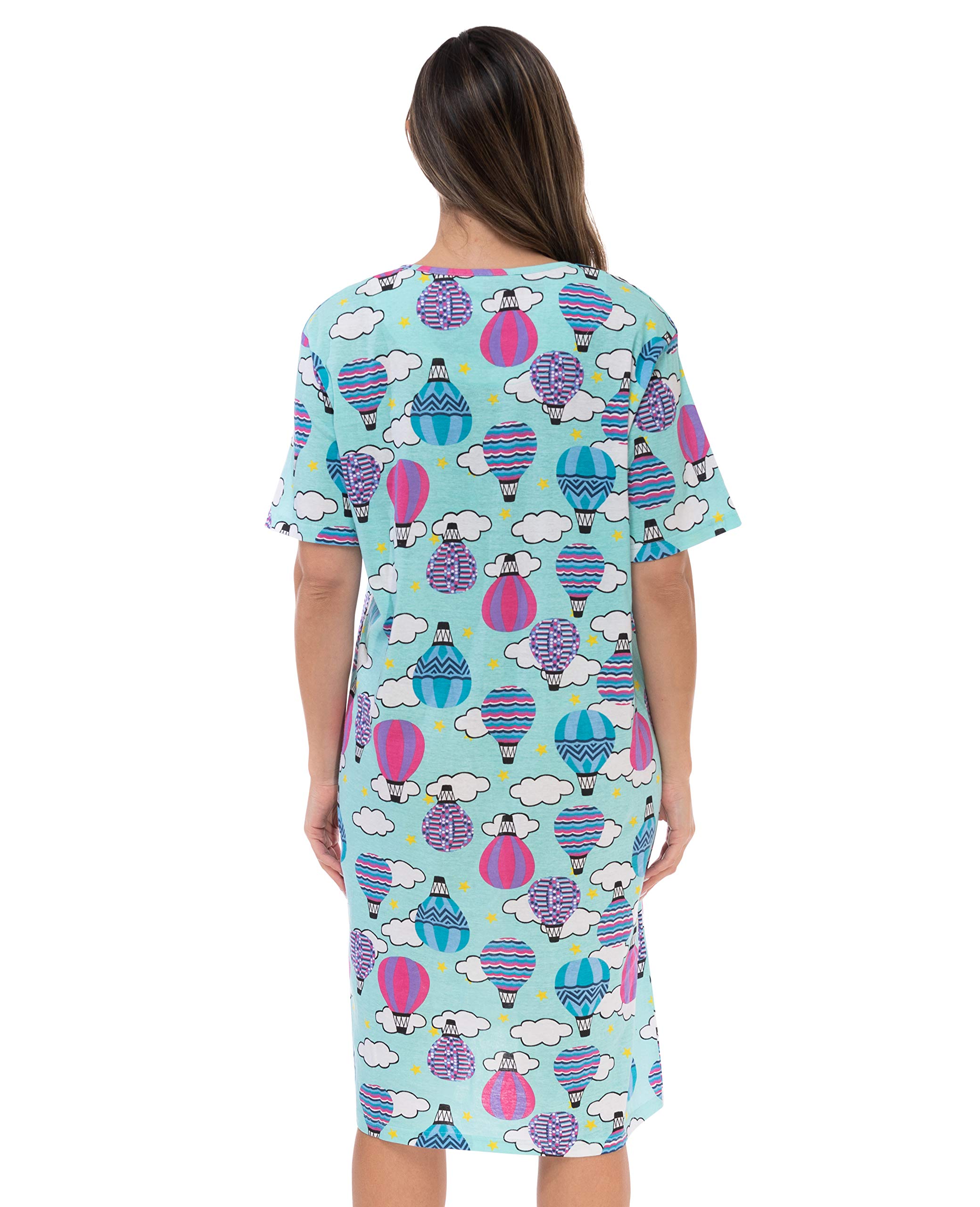 Just Love Women's Short Sleeve Nightgown - Soft Sleep Dress for Summer, Lounge Wear & Comfortable Nightwear for Home, Travel & Relaxation