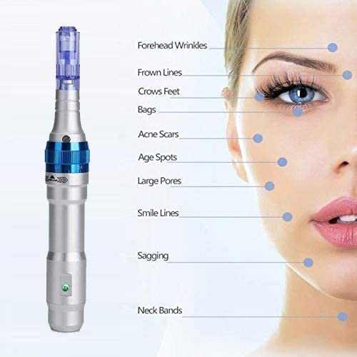 5Pcs 12-Pin Microneedling Pen Replacement Cartridges - Professional Derma Roller Refills for Skin Rejuvenation & Anti-Aging - Perfect for At-Home Facial Treatments & Beauty Care