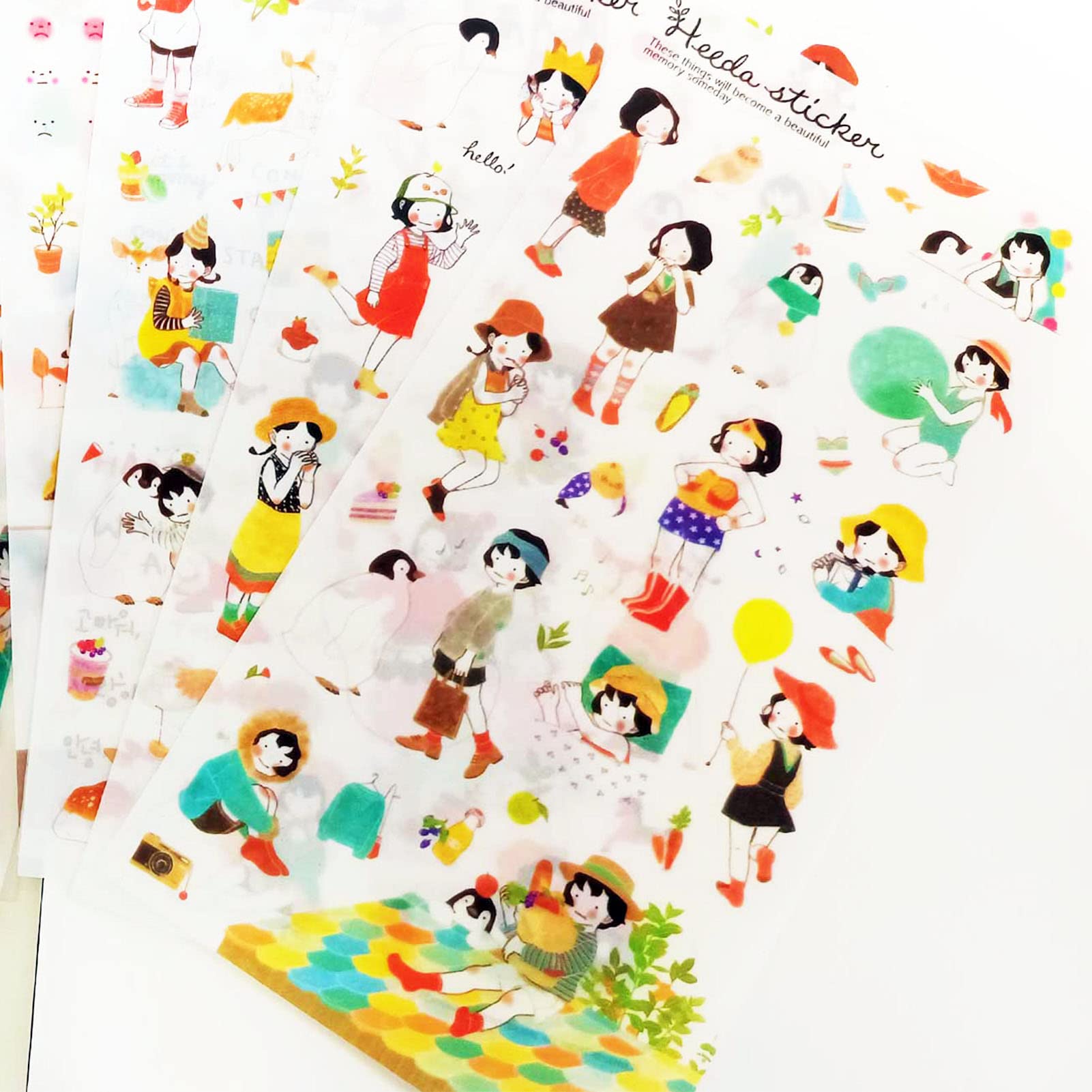 Cute Aesthetic Stickers for Bullet Journal, Planner & Scrapbooking - Kawaii Decorative Vinyl Decals for DIY Crafts, Kids Room Decor & Gift Wrapping - Perfect for Journals, Calendars, Ephemera & School Supplies