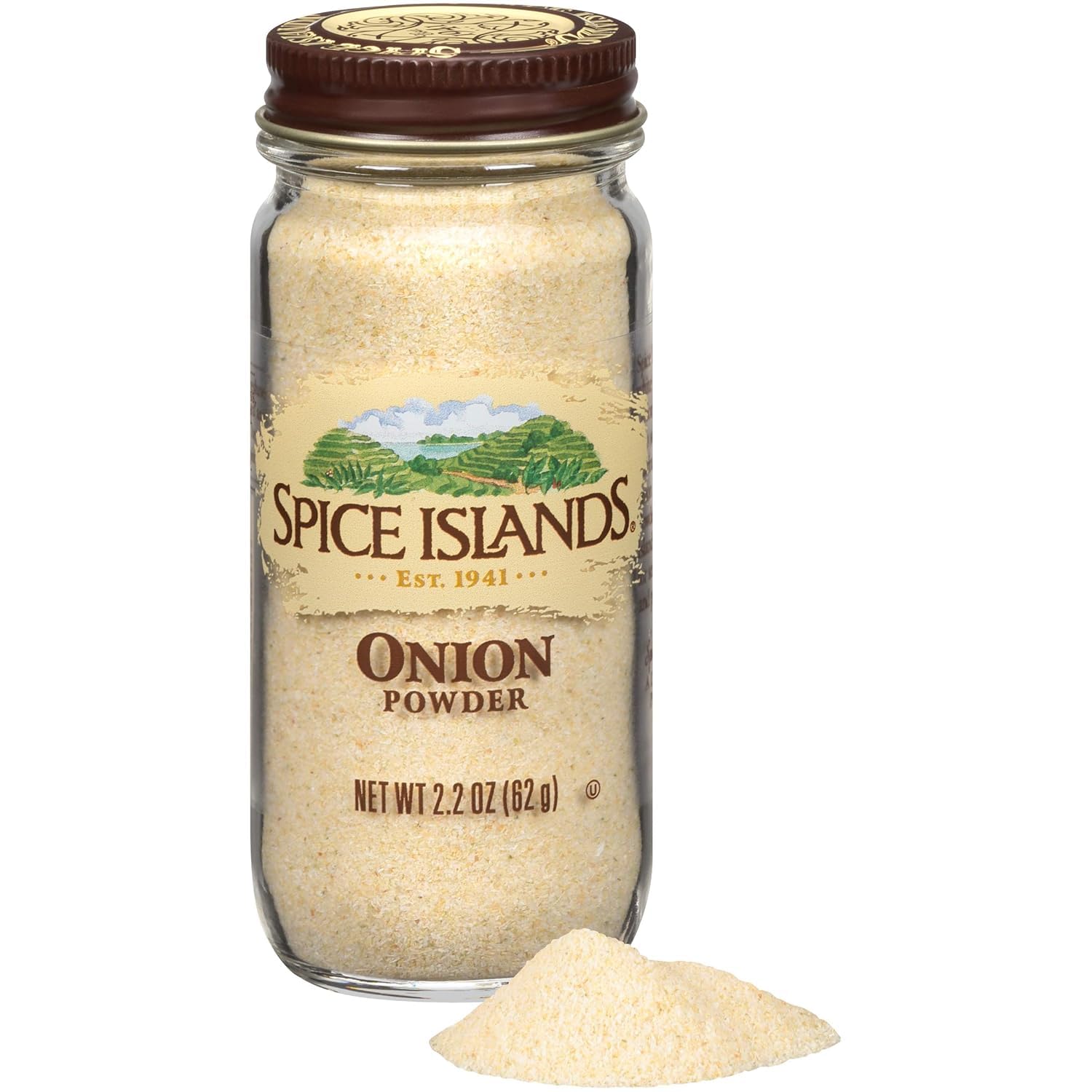 Spice Islands Onion Powder, 2.2 oz (Pack of 3) - Premium Dried Onion Seasoning for Cooking, Baking & Grilling - Perfect for Soups, Sauces, Rubs & Homemade Spice Blends