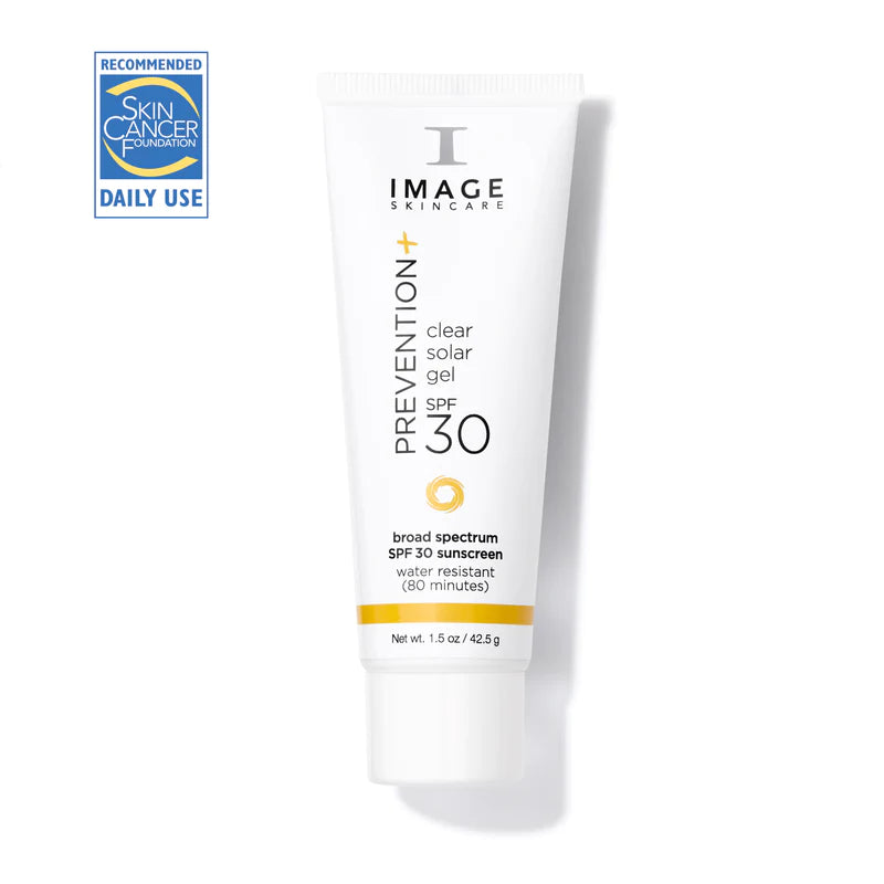 IMAGE Skincare PREVENTION+® Clear Solar Gel SPF 30 - Oil-Free Daily Moisturizer with Broad Spectrum Sun Protection | Perfect for Acne-Prone & Sensitive Skin | Use for Face & Neck Protection