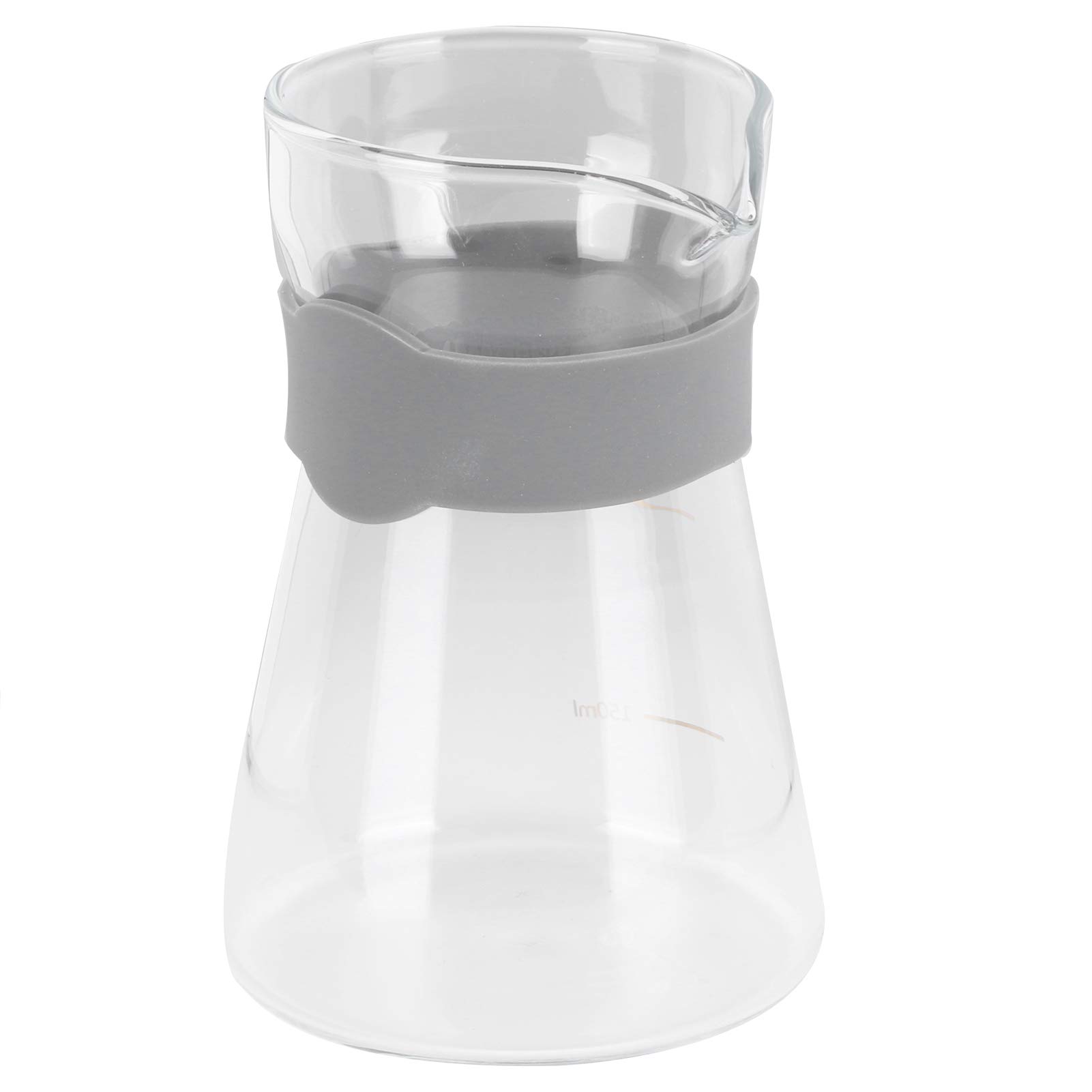 Premium Borosilicate Glass Pour Over Coffee Maker with Scale - Heat-Resistant Drip Kettle for Home & Cafe Brewing