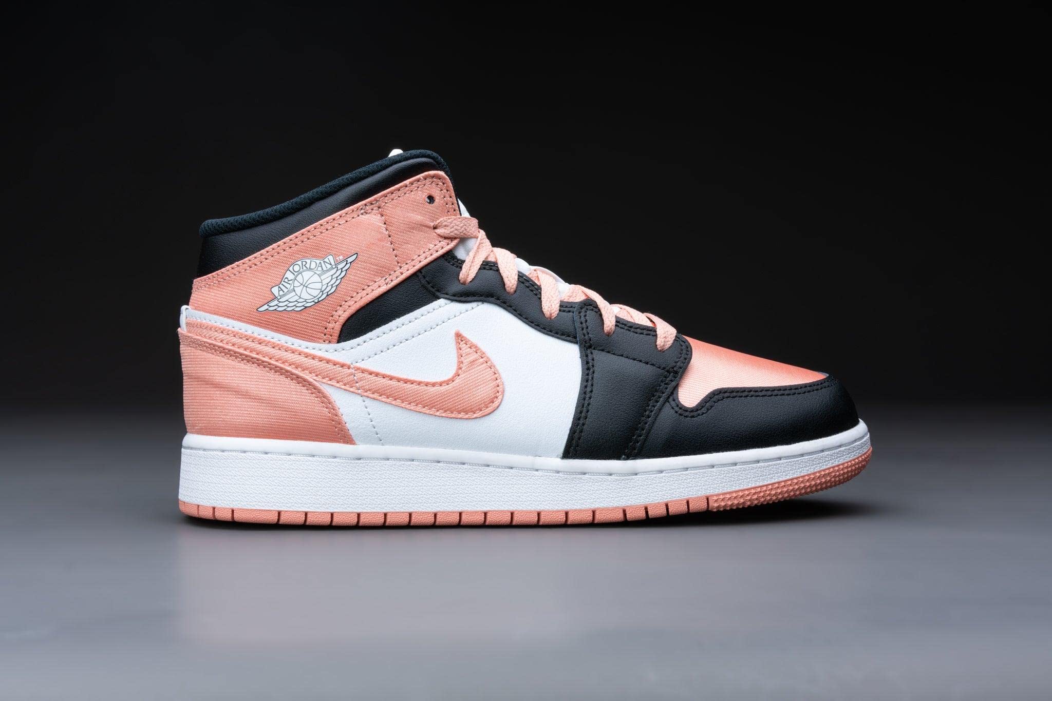 Nike Women's Air Jordan 1 Mid Basketball Shoes - Pink Size 6.5 US | Retro Sneakers for Streetwear, Casual Fashion & Basketball Court Performance