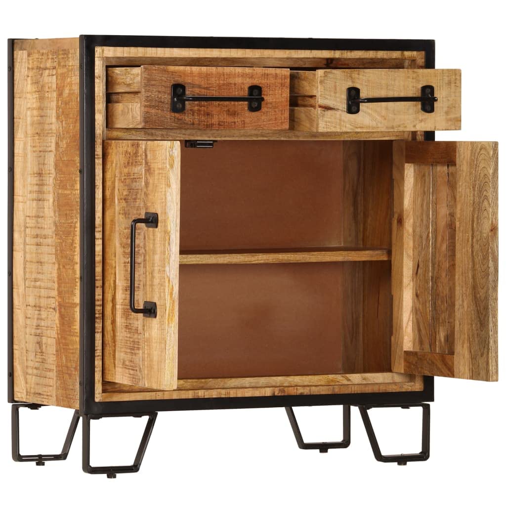 Solid Mango Wood Buffet Server Cabinet - 25.6