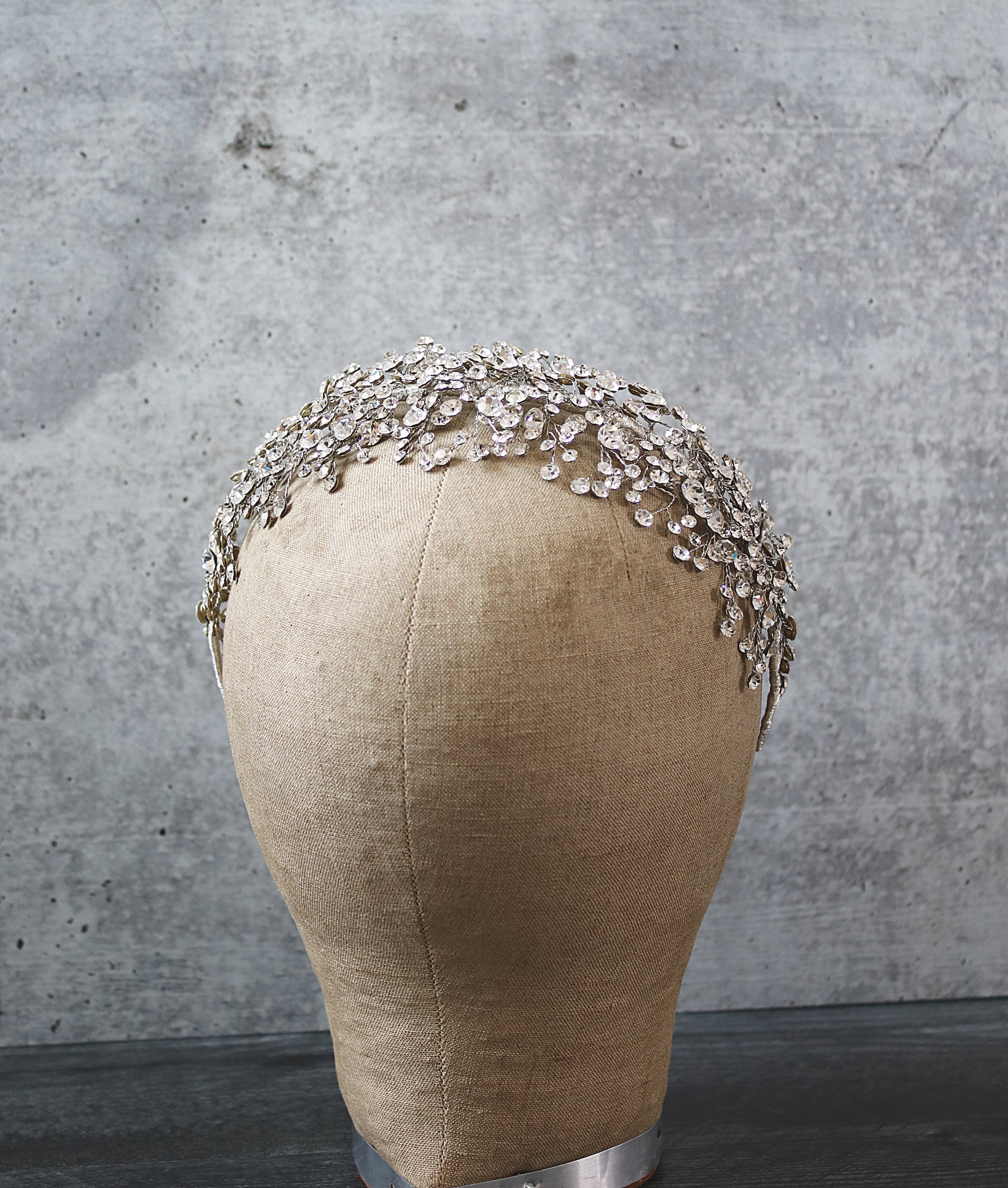 CHARMAINE Elegant Wide Austrian Crystal Headpiece for Women - Perfect for Weddings, Prom, and Special Occasions