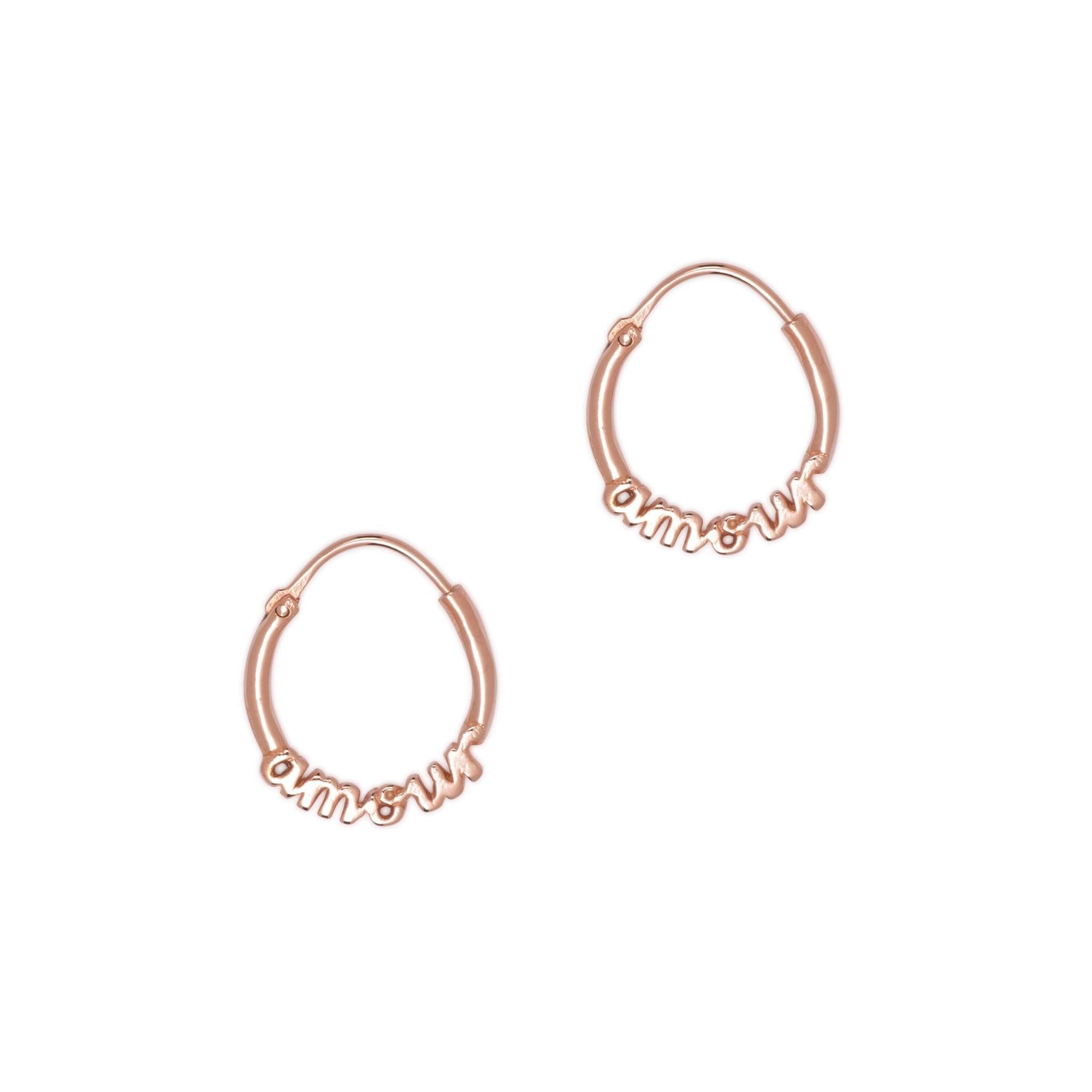 18K Rose Gold Vermeil Hoop Earrings for Women - Elegant & Hypoallergenic Jewelry Gift for Valentine's Day, Anniversary & Special Occasions