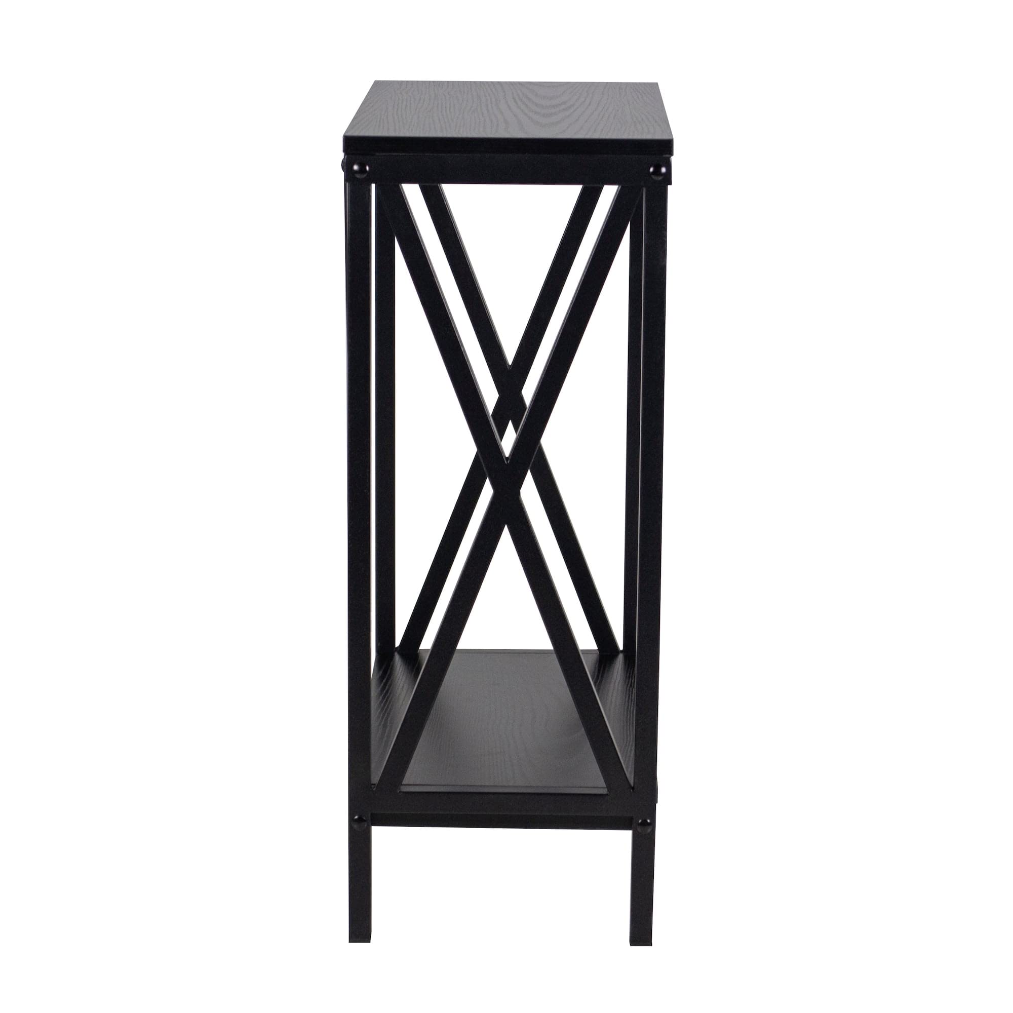 10 Gallon Steel Aquarium Stand with Lower Shelf - Black | Heavy Duty Fish Tank Cabinet for Home & Office | Perfect for Small Aquariums, Reptile Terrariums & Pet Storage