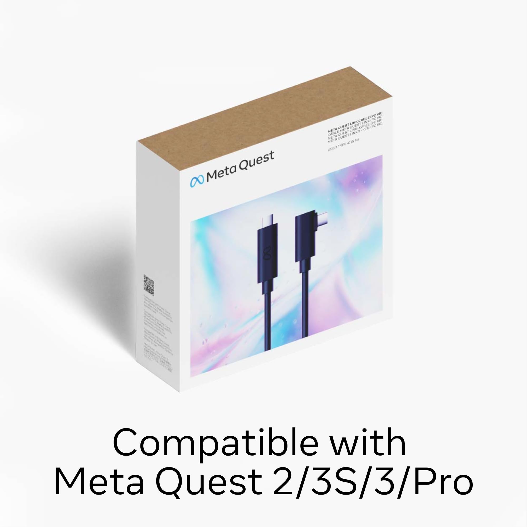 Meta Quest Link Cable - 16FT (5M) High-Speed USB-C Cable for Oculus Quest 2 & PC VR Gaming - Durable & Fast Charging for Immersive Virtual Reality Experience - Perfect for Gaming, Streaming & Workouts