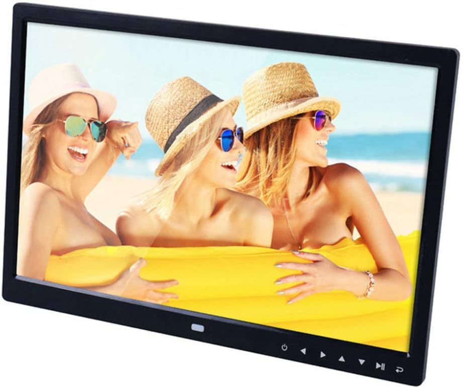 15 Inch Digital Photo Frame - 1440x900 HD Resolution Electronic Picture Frame with USB/SD Card Support | Black & White Digital Album for Home, Office & Advertising Display