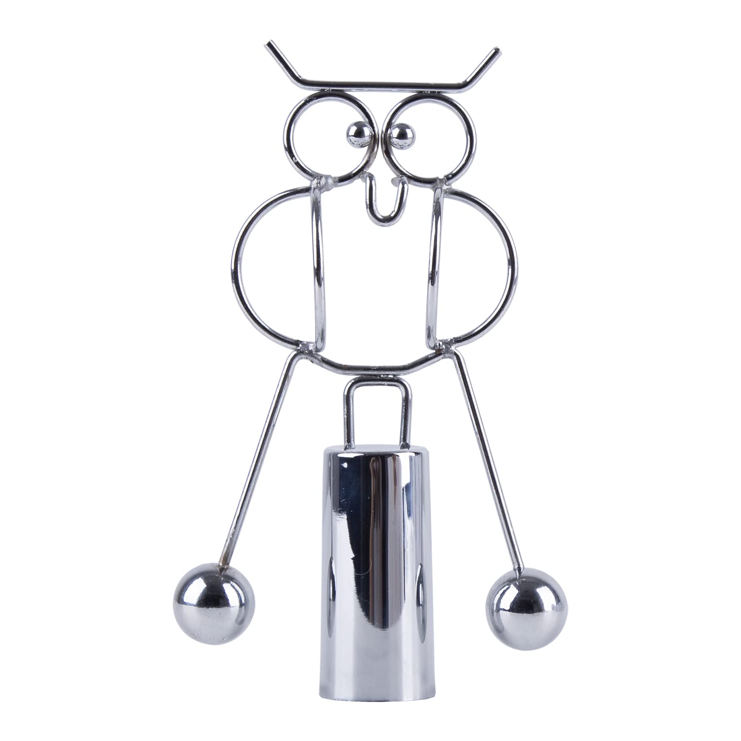 Kinetic Art Desk Toys - Steel Dynamic Balance Physics Toy for Office & Home Decor | Science Balancing Owl Sculpture | Stress Relief & Creative Gift for Adults & Kids | Perfect for Work Desks, Study Rooms & Living Spaces