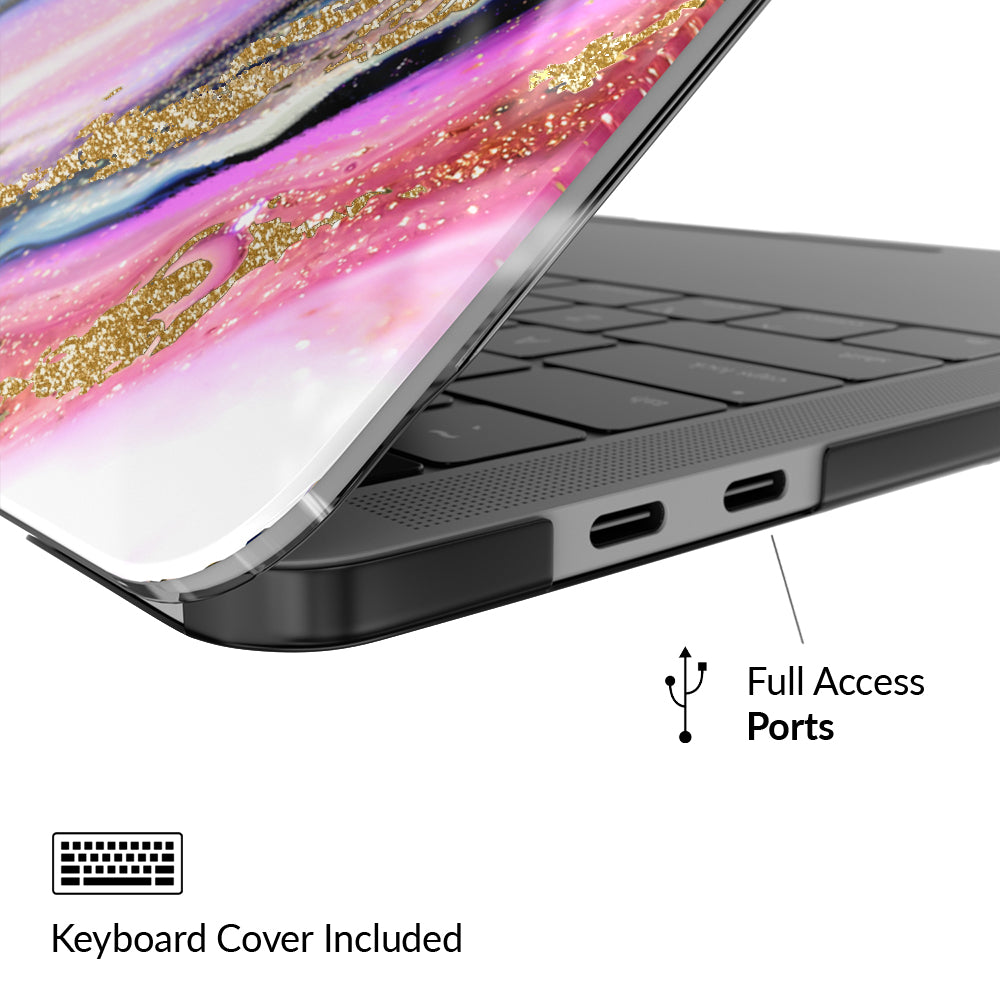 Galaxy Glitter Marble MacBook Case 2.0 - Protective Cover for MacBook Air/Pro 13