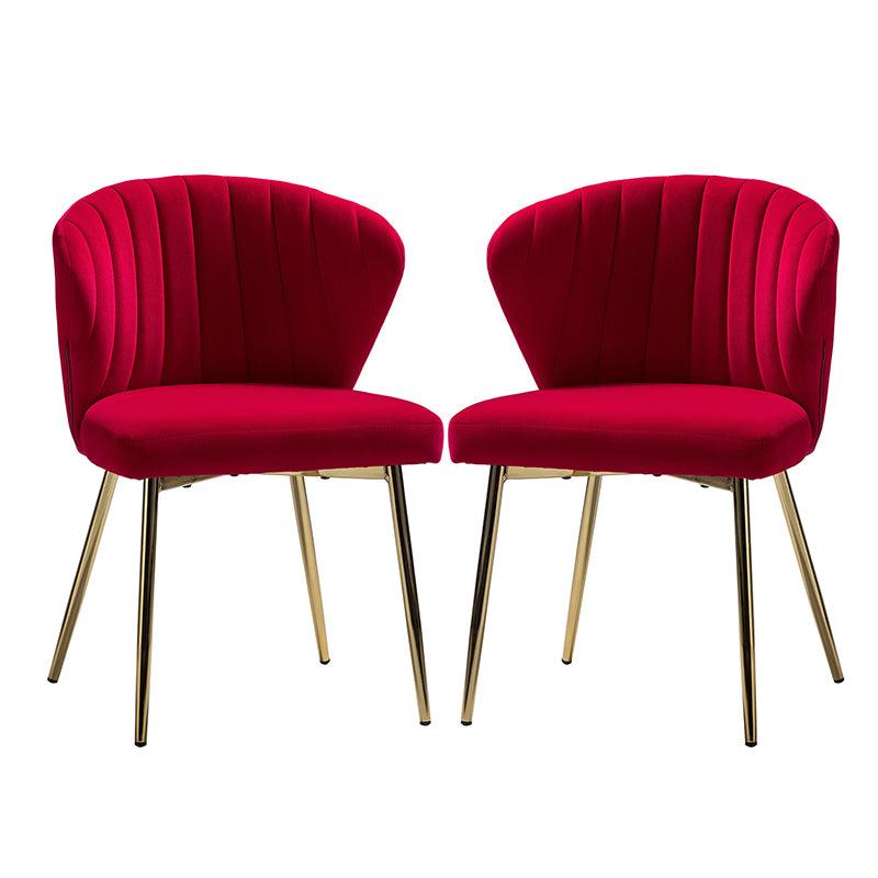 Aruna Side Chair Set - Modern Dining Chairs for Kitchen, Living Room & Office - 2-Piece Wooden Accent Chairs with Cushion - Perfect for Small Spaces, Breakfast Nook & Home Decor
