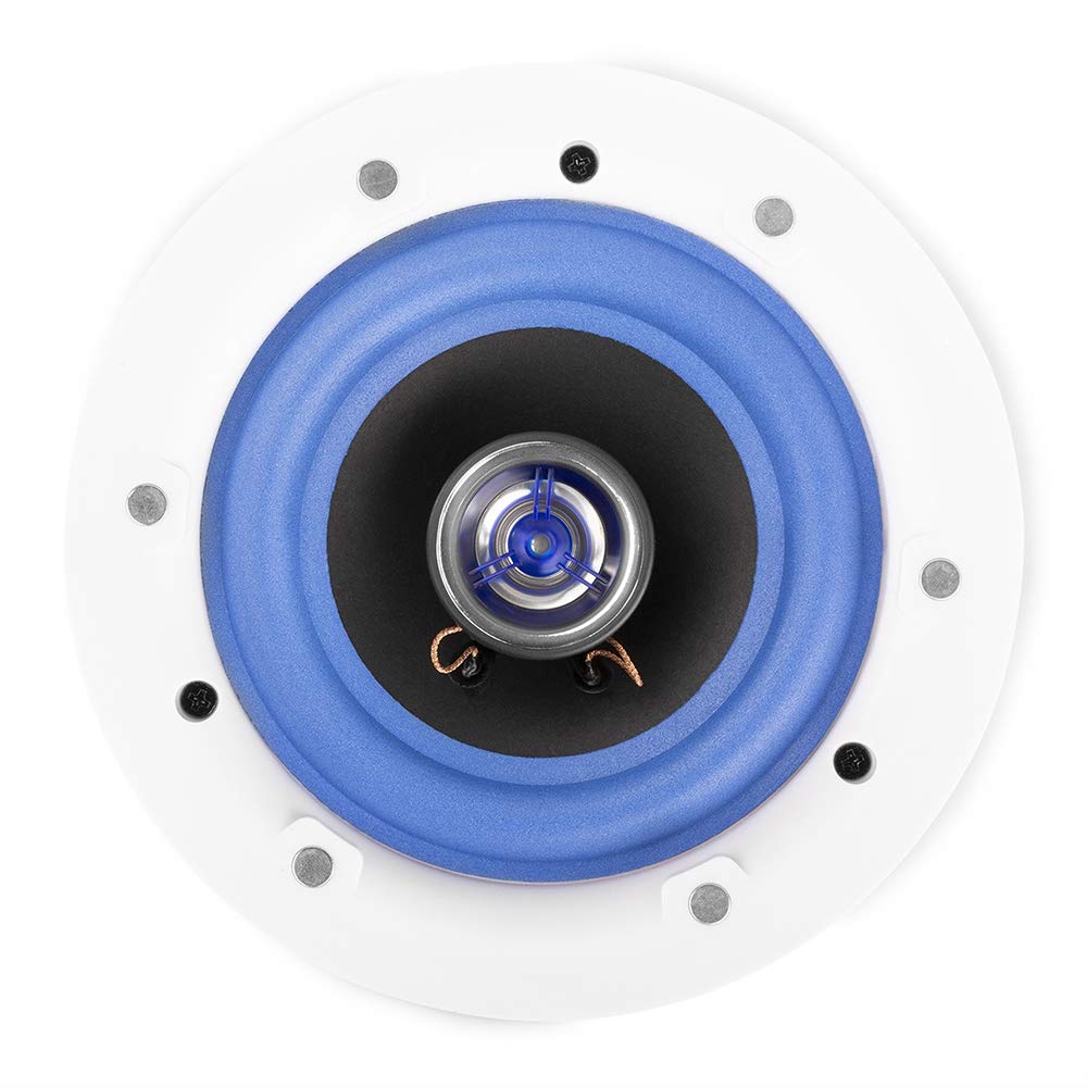 Power Dynamics Systemline E50 Bluetooth Ceiling Speaker System with Wall Amplifier & 2x ESCS5 5.25