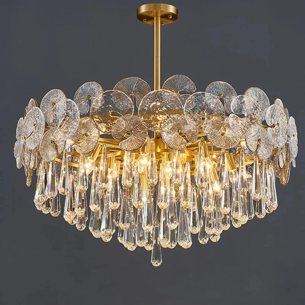 Postmodern Crystal Chandelier - Modern Luxury Ceiling Light Fixture for Dining Room, Living Room, Bedroom & Foyer | Elegant Home Decor Lighting for Weddings & Interior Design