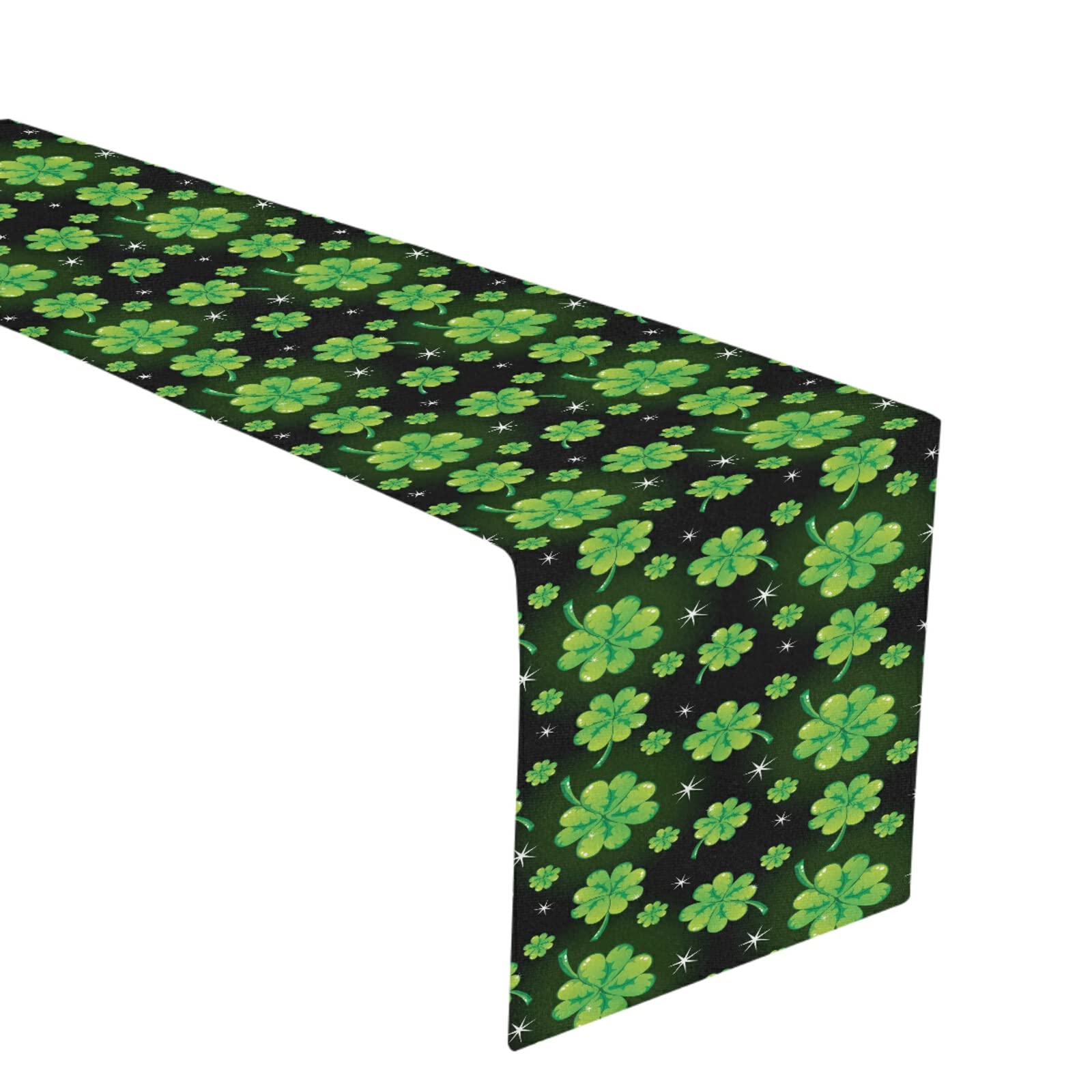 70 Inch Saint Patrick's Day Table Runner - Irish Shamrock Green Pattern Spring Dining Table Decor for Kitchen, Holiday & Home | Perfect for St. Patrick's Celebrations, Spring Parties & Seasonal Home Decor