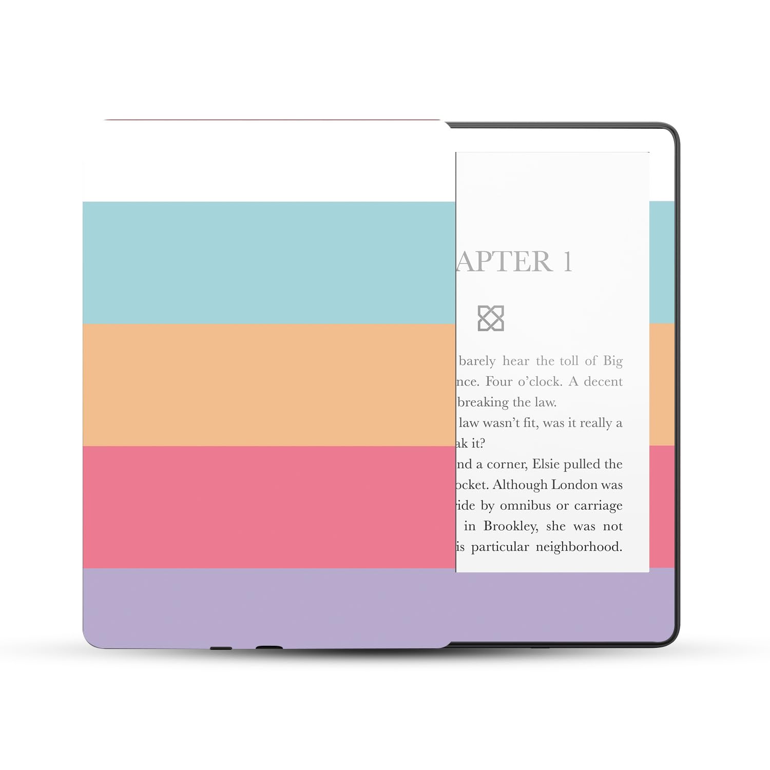 MightySkins Vinyl Decal Skin Wrap for Amazon Kindle Paperwhite 5 6.8-inch 11th Gen (2021) - Peaches and Cream Design | Protective Full Body Cover | Easy to Apply | Made in USA | Perfect for Travel, Reading, and Personalizing Your E-Reader