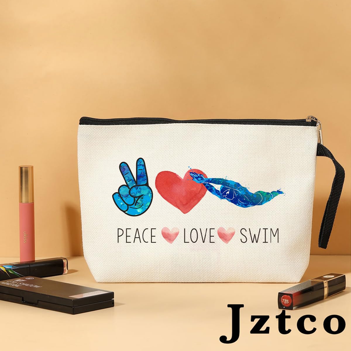 **Waterproof Swim Bag for Women & Teens - Large Cosmetic & Toiletry Organizer - Perfect Swim Coach Gifts, Team Gifts, Birthday & Graduation Presents - Ideal for Pool, Beach & Travel**