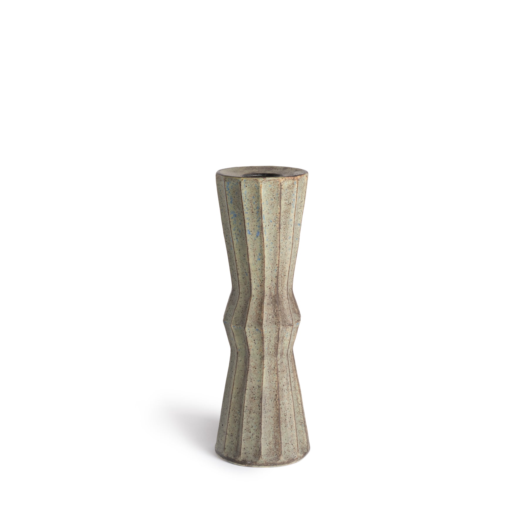 #1 Best Selling Indigo Blue Ceramic Column Vessel - Elegant Home Decor for Living Room, Dining Table & Office Display