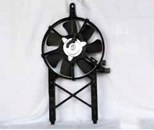 RAREELECTRICAL New AC Condenser Fan Assembly Compatible with 2007-2013 Nissan Frontier 4.0L V6 3954cc - Replaces OEM 92120-ZL00A NI3120102 - Perfect for AC System Repair & Cooling Performance Enhancement