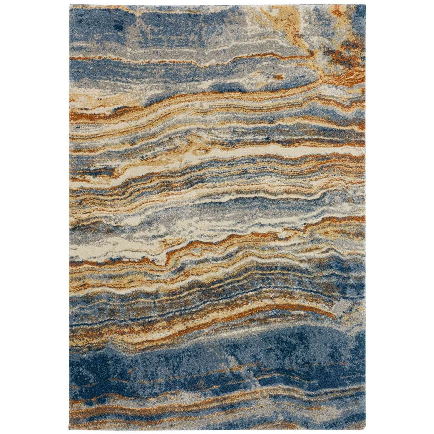Orleans Agate Rug - Handmade Bohemian Style Area Rug for Living Room, Bedroom, or Office - Non-Slip Soft Vintage Carpet for Home Decor