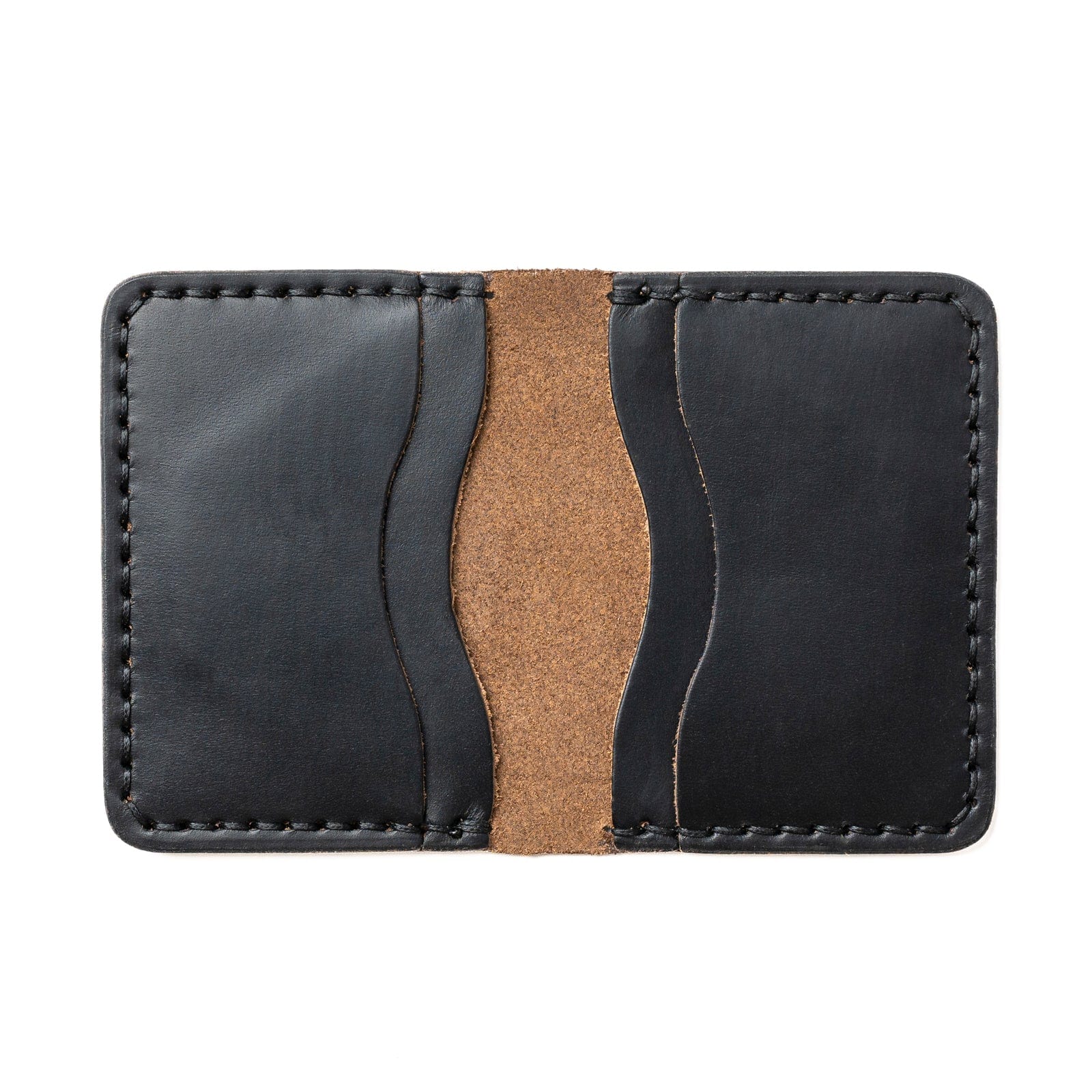 Genuine Leather 5 Card Holder Wallet - Slim RFID Blocking Minimalist Wallet for Men & Women - Perfect for Everyday Use, Travel, and Business