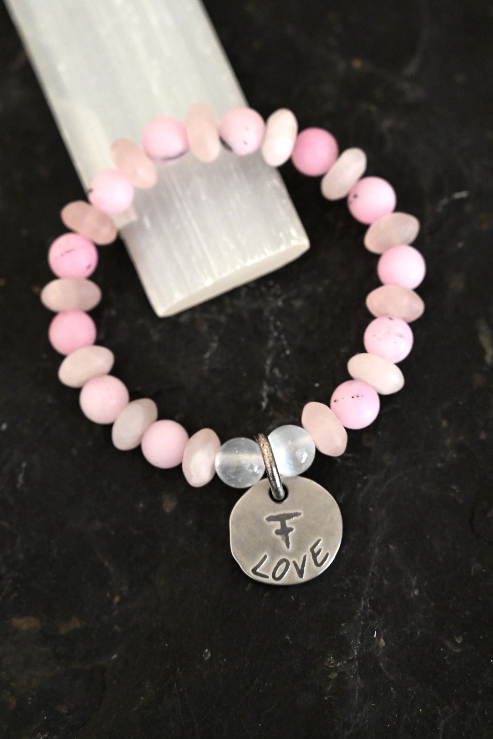 Love Warrior Bracelet Stack - Adjustable Beaded Bracelets for Women, Boho Chic Friendship Bracelets Set, Handmade Spiritual Jewelry for Yoga, Meditation & Everyday Wear