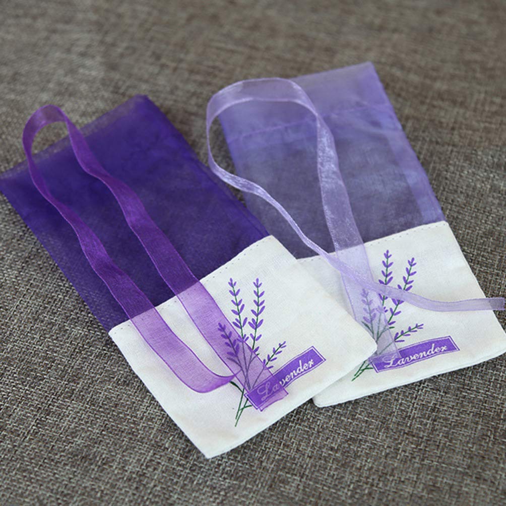 VALICLUD 30pcs Lavender Sachet Bags - Small Organza Drawstring Pouches for Wedding Favors, Spice Storage & Aromatherapy (Light Purple) | Perfect for DIY Crafts, Gift Wrapping & Home Fragrance