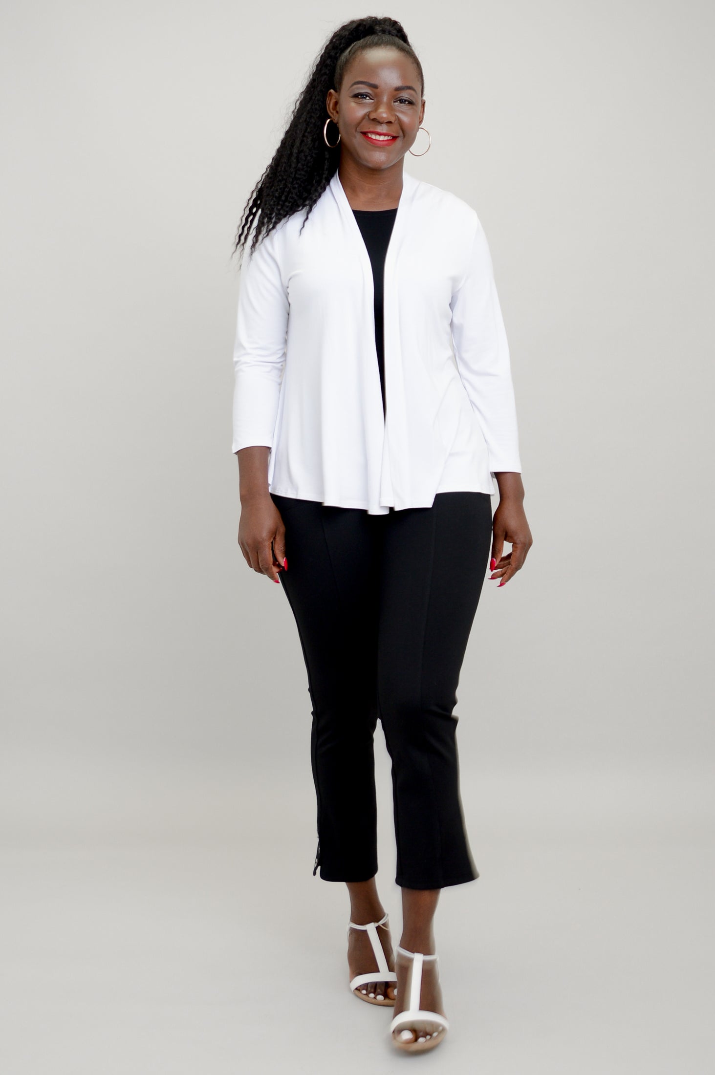 Kathy Jacket - Women's White Bamboo Jacket for Outdoor Activities and Casual Wear
