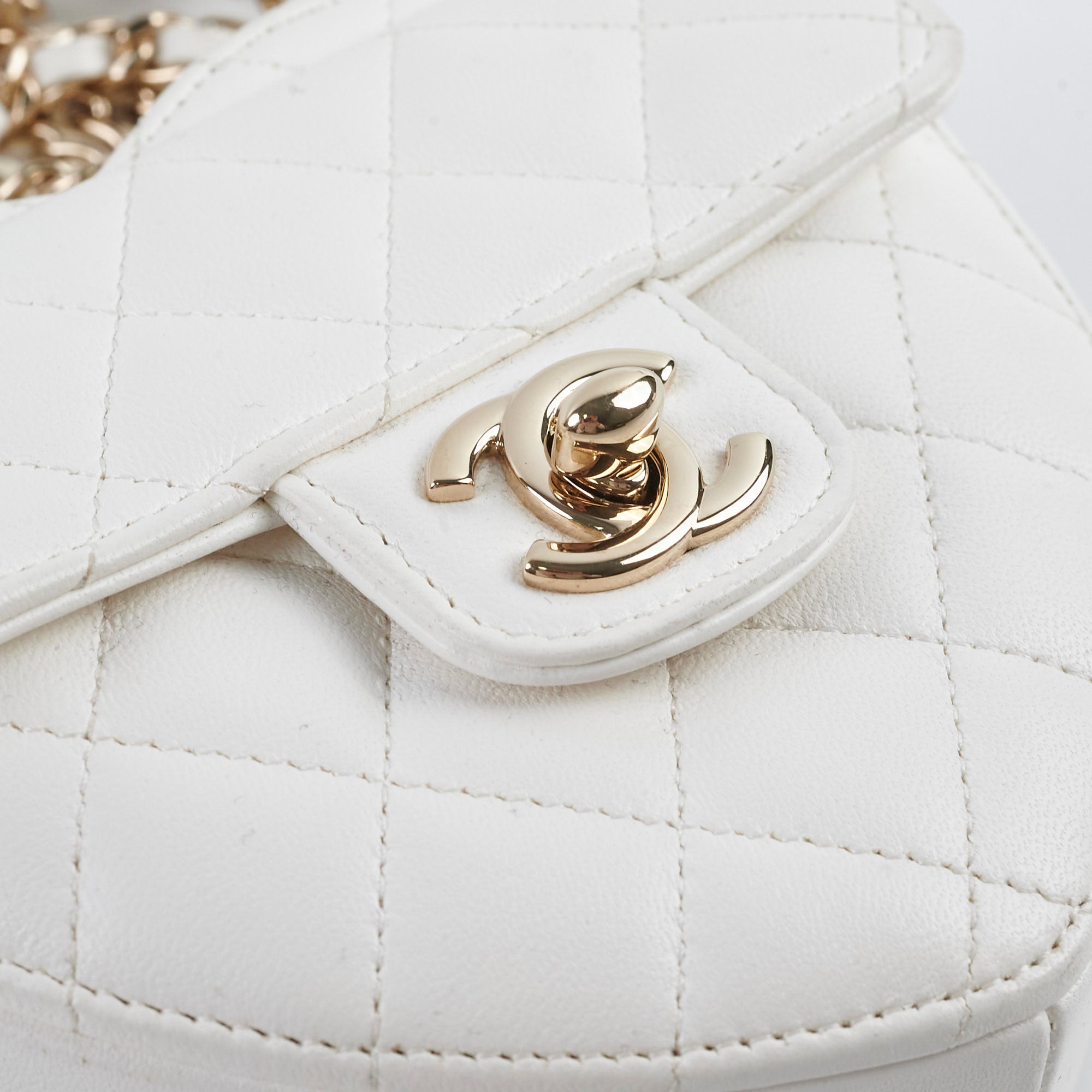 Chanel Mini Heart Bag White 32 Series - Luxury Crossbody Bag for Women | Perfect for Date Night, Parties & Special Occasions