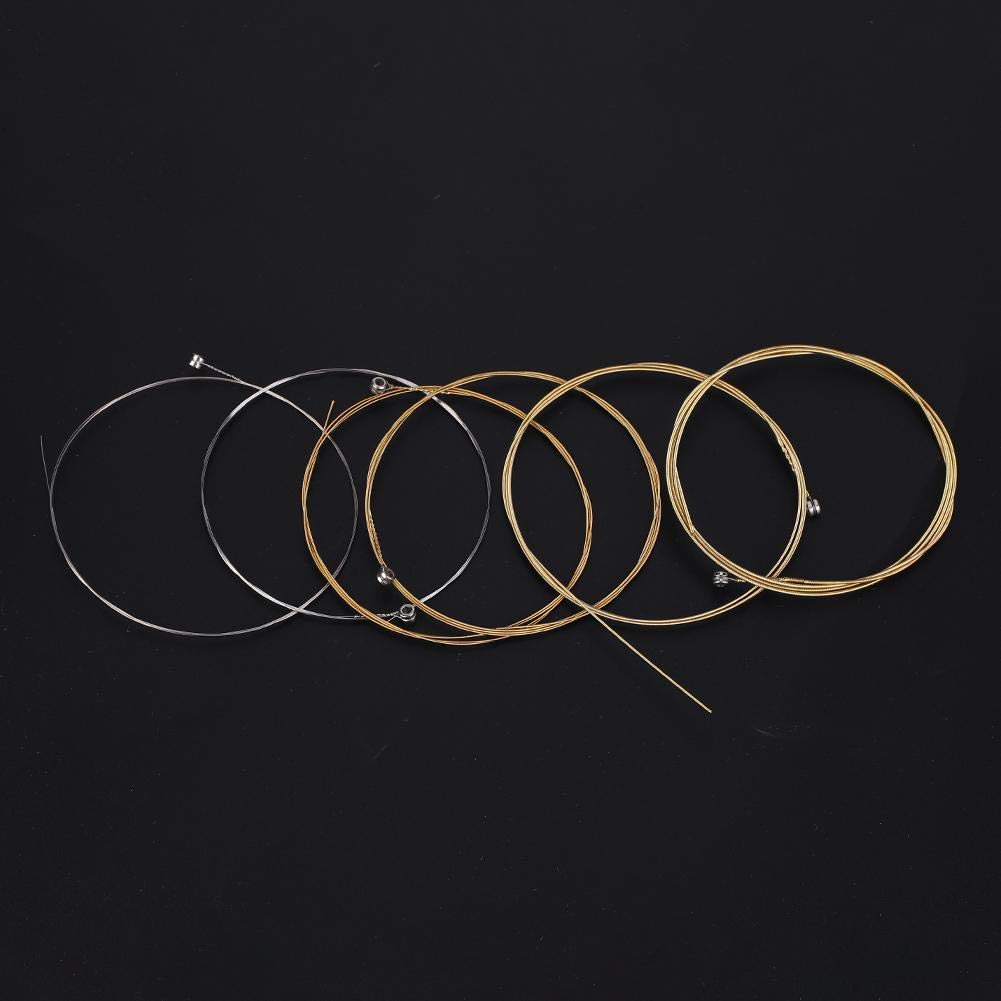 6Pcs Acoustic Guitar Strings Set - Premium Replacement Strings for Classic & Folk Guitars - Durable Nylon Strings for Practice & Performance - Perfect for Beginners & Professionals (Ideal for Studio Recording, Live Shows & Home Practice)