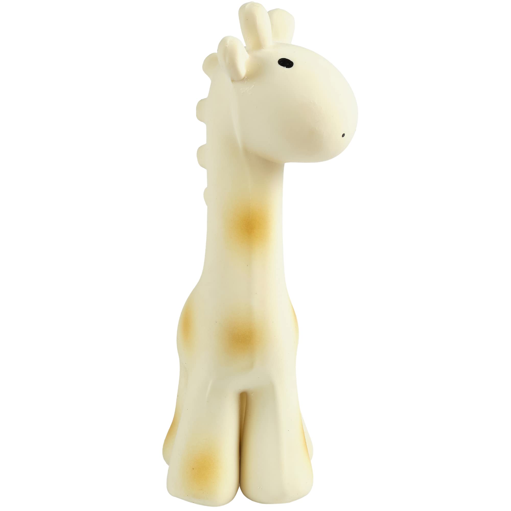 Organic Natural Rubber Giraffe Rattle & Teether Toy for Babies 6+ Months - Safe Chewable Bath Toy for Infant Sensory Development & Gum Relief - Perfect for Playtime, Bathtime & On-the-Go Comfort