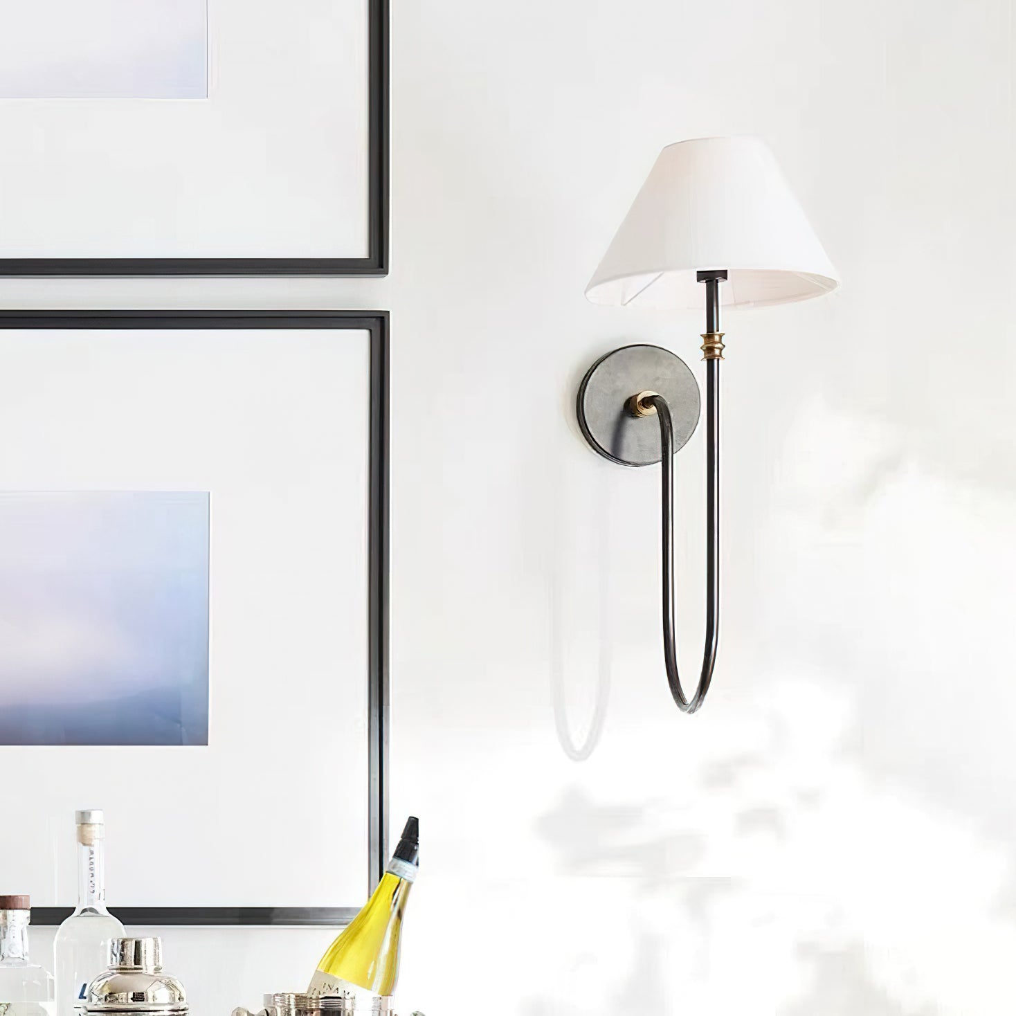 Collins Wall Lamp - Modern LED Sconce Light Fixture for Bedroom, Living Room & Hallway | Dimmable Indoor Lighting with Adjustable Arms | Energy Saving Home Decor