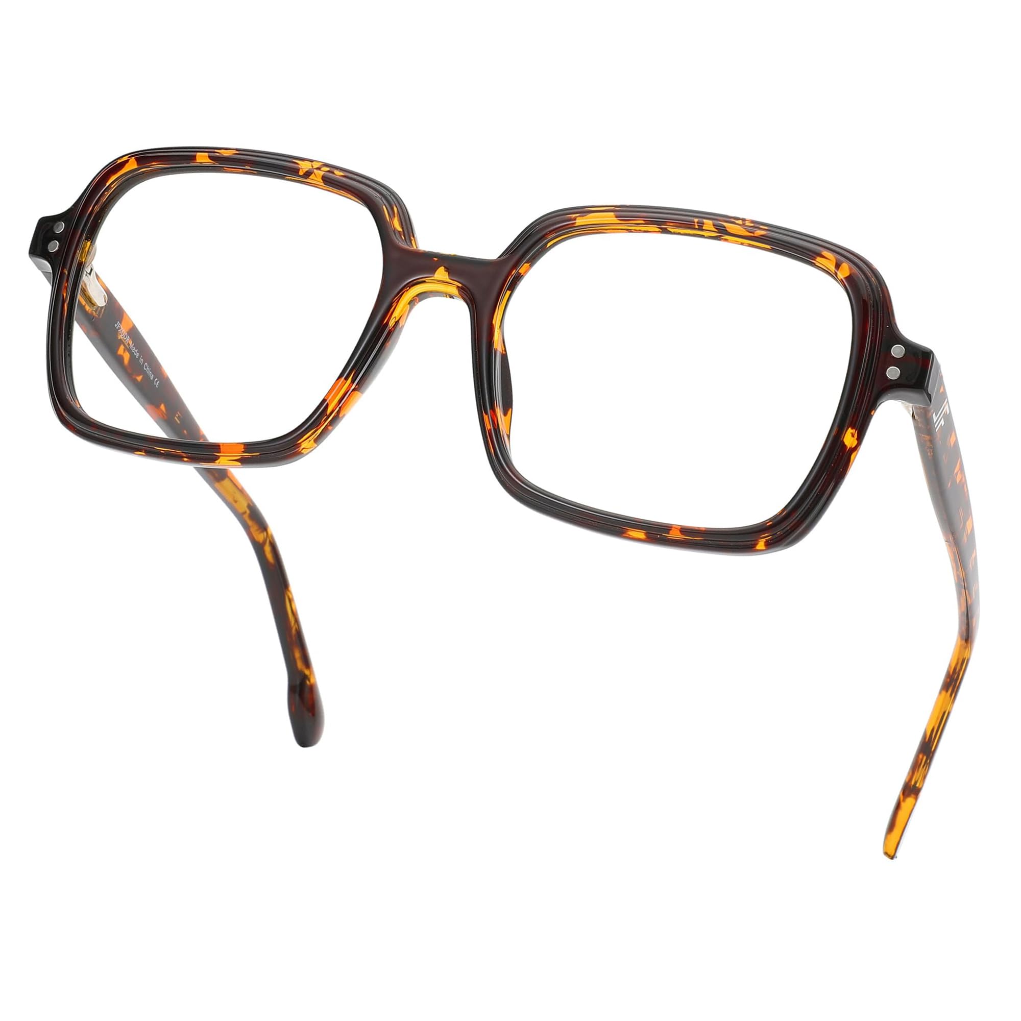 Blue Light Blocking Glasses for Women & Men - Anti Glare UV Protection Computer Gaming Glasses with Oversized Frame (RF6215) - Reduce Eye Strain for Work, Gaming & Screen Time