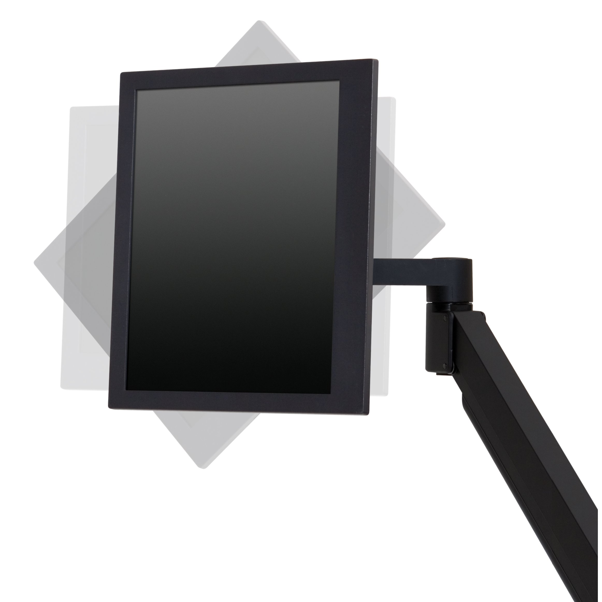 7Flex 24-Inch LCD Monitor Mount - Adjustable VESA Bracket for Home & Office - Perfect for Dual Screen Setup, Gaming, and Workspace Ergonomics